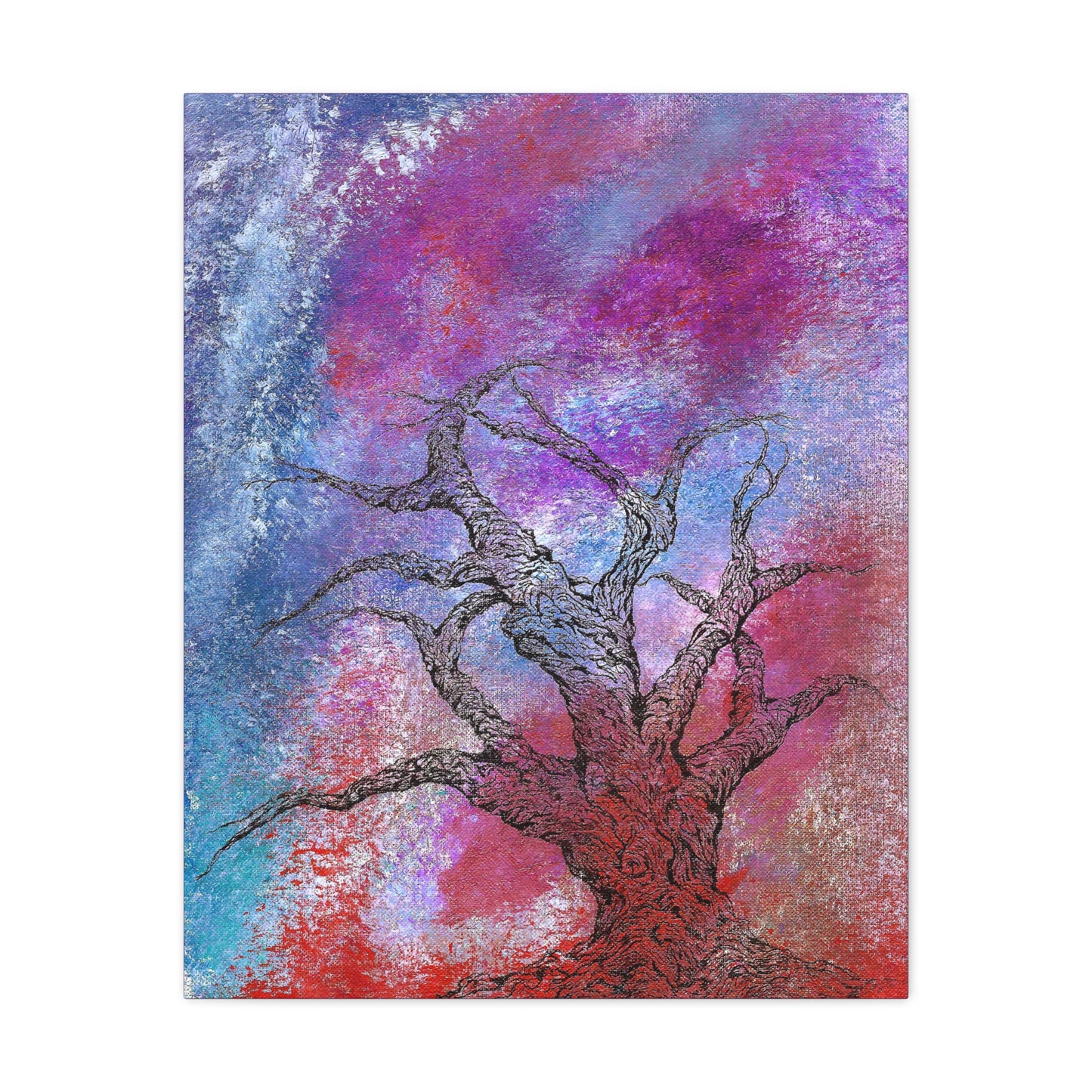 Titled "When Trees Dream" Abstract On Canvas