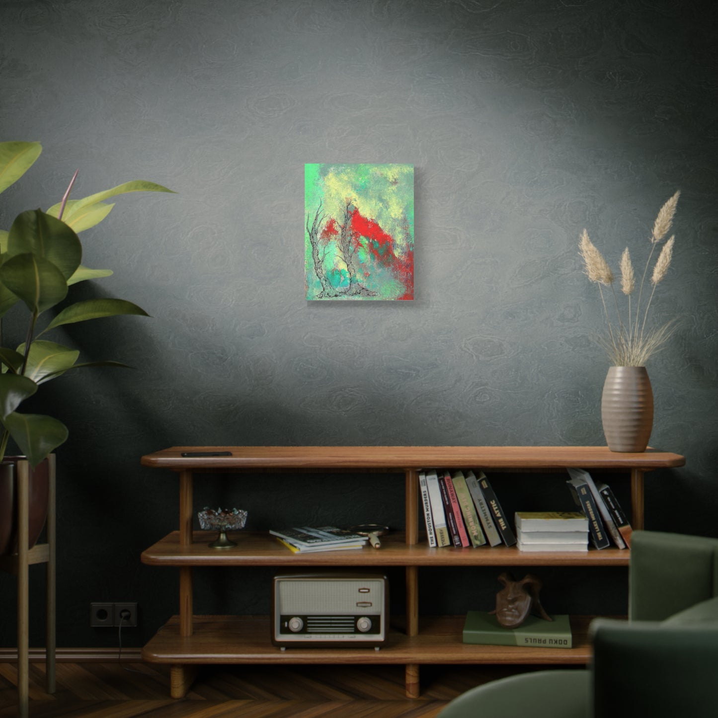 Titled "Retro Done This Way" Abstract On Canvas