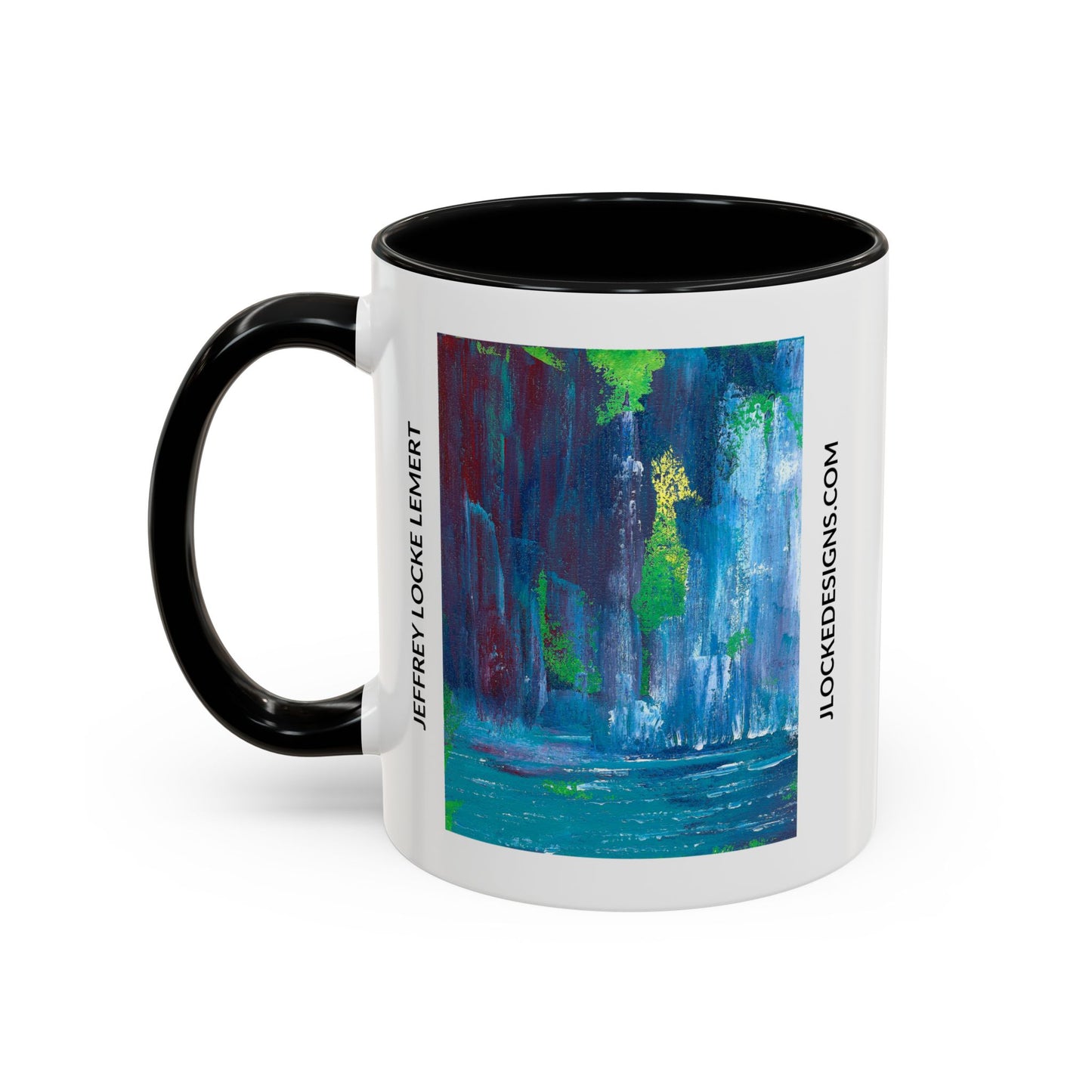 Coffee Mug With Original Art Design Waterfall