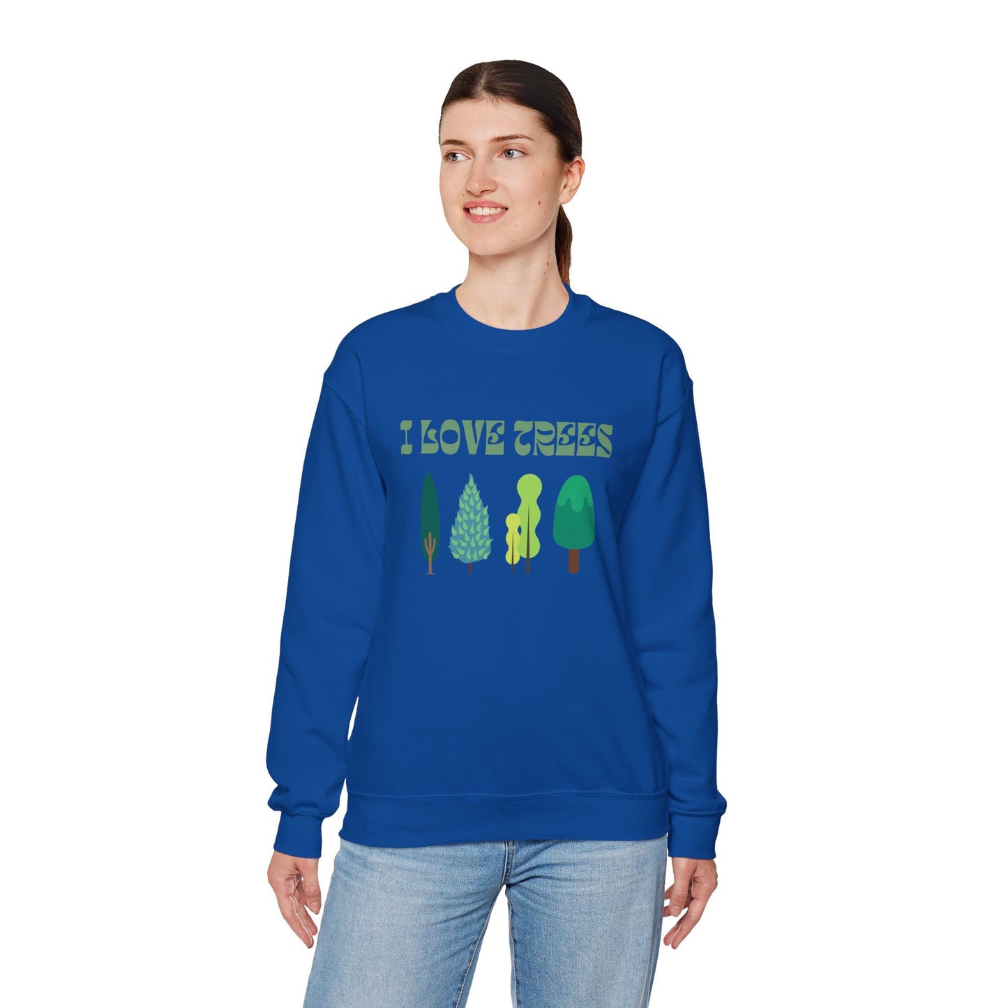 I Love Trees Sweatshirt Unisex In Multiple Colors