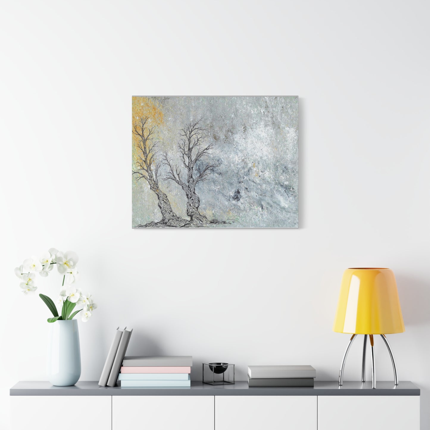 Titled "Trees In The Forest Of Life" Abstract On Canvas