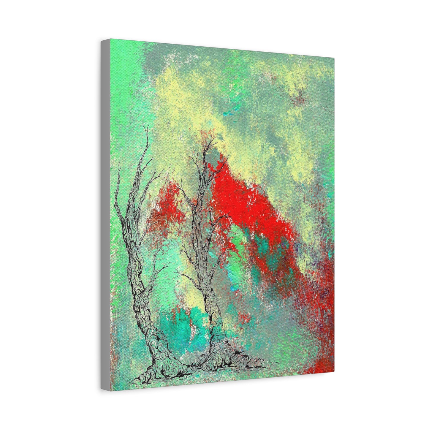 Titled "Retro Done This Way" Abstract On Canvas