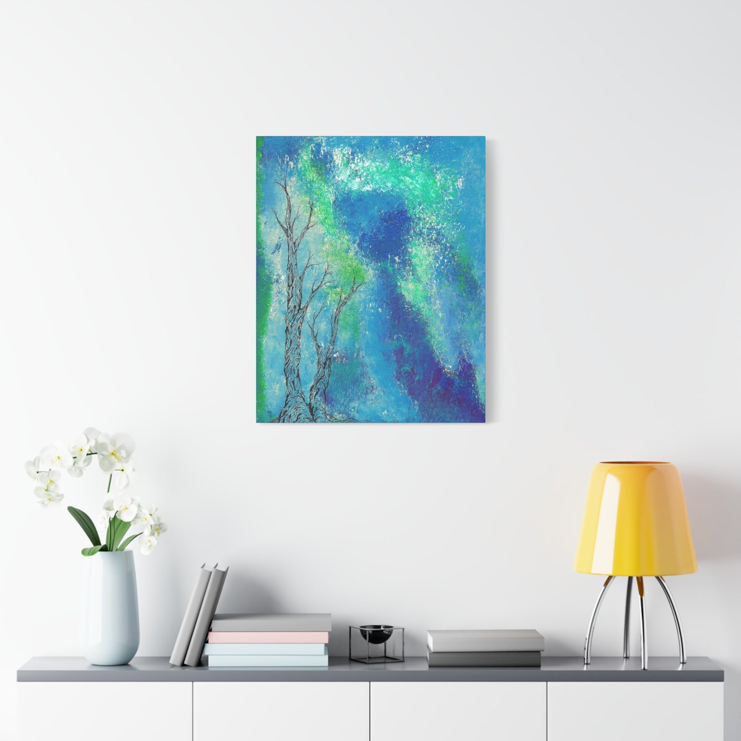 Titled "Into The Unknown" Abstract On Canvas