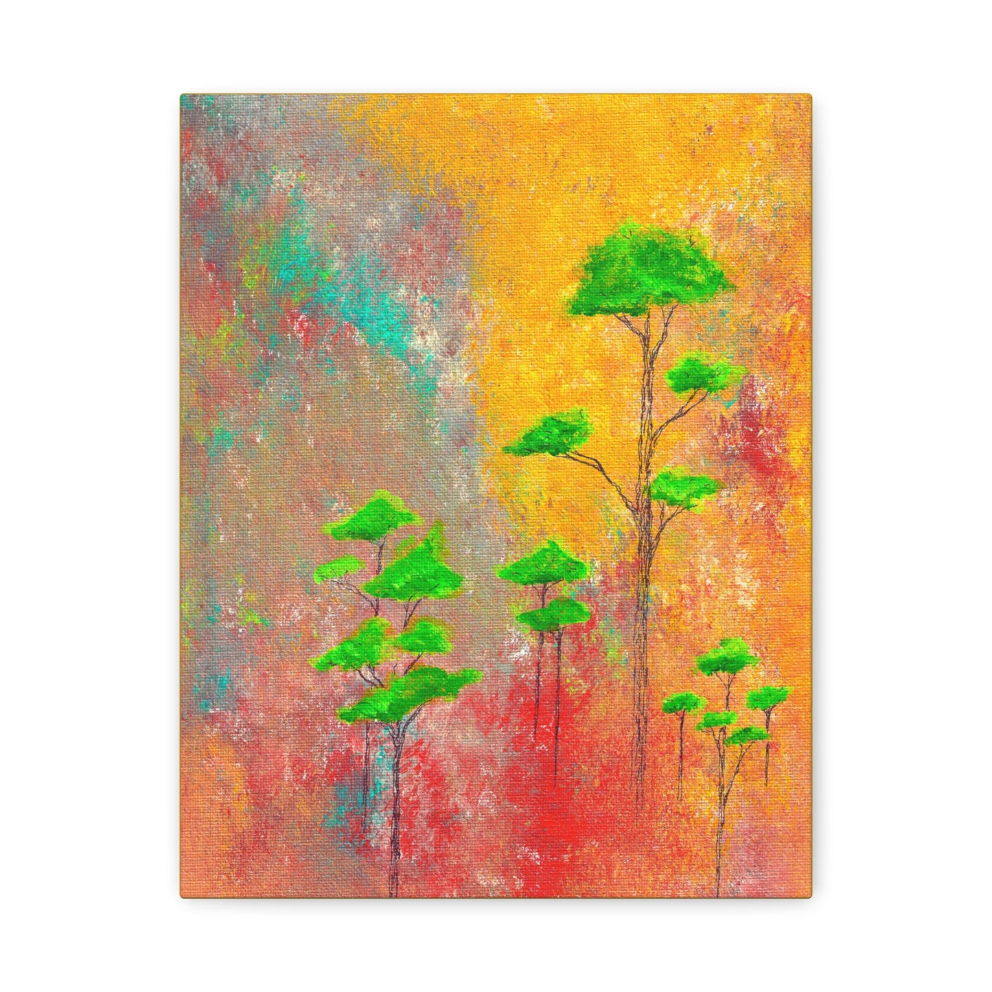 Titled "Afrika" Abstract On Canvas