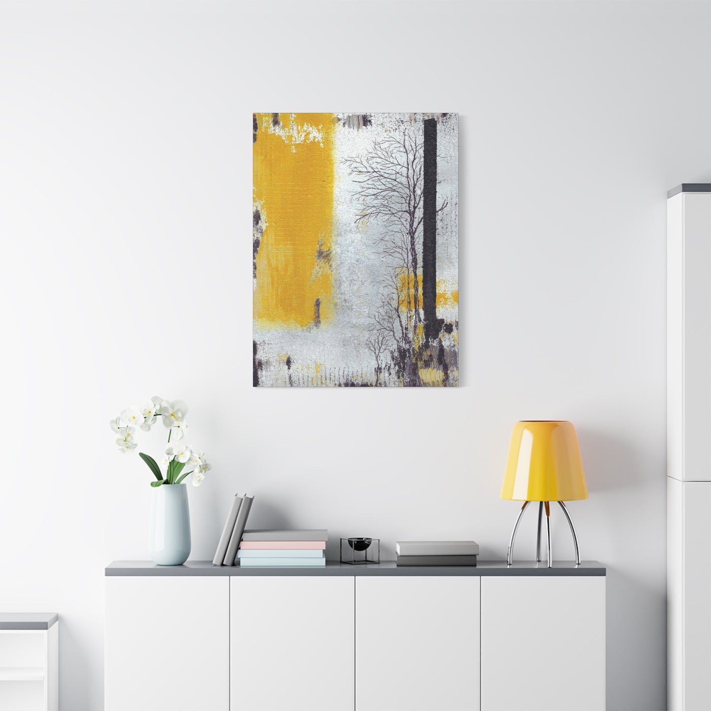 Titled "When The Sun Rises" Abstract On Canvas