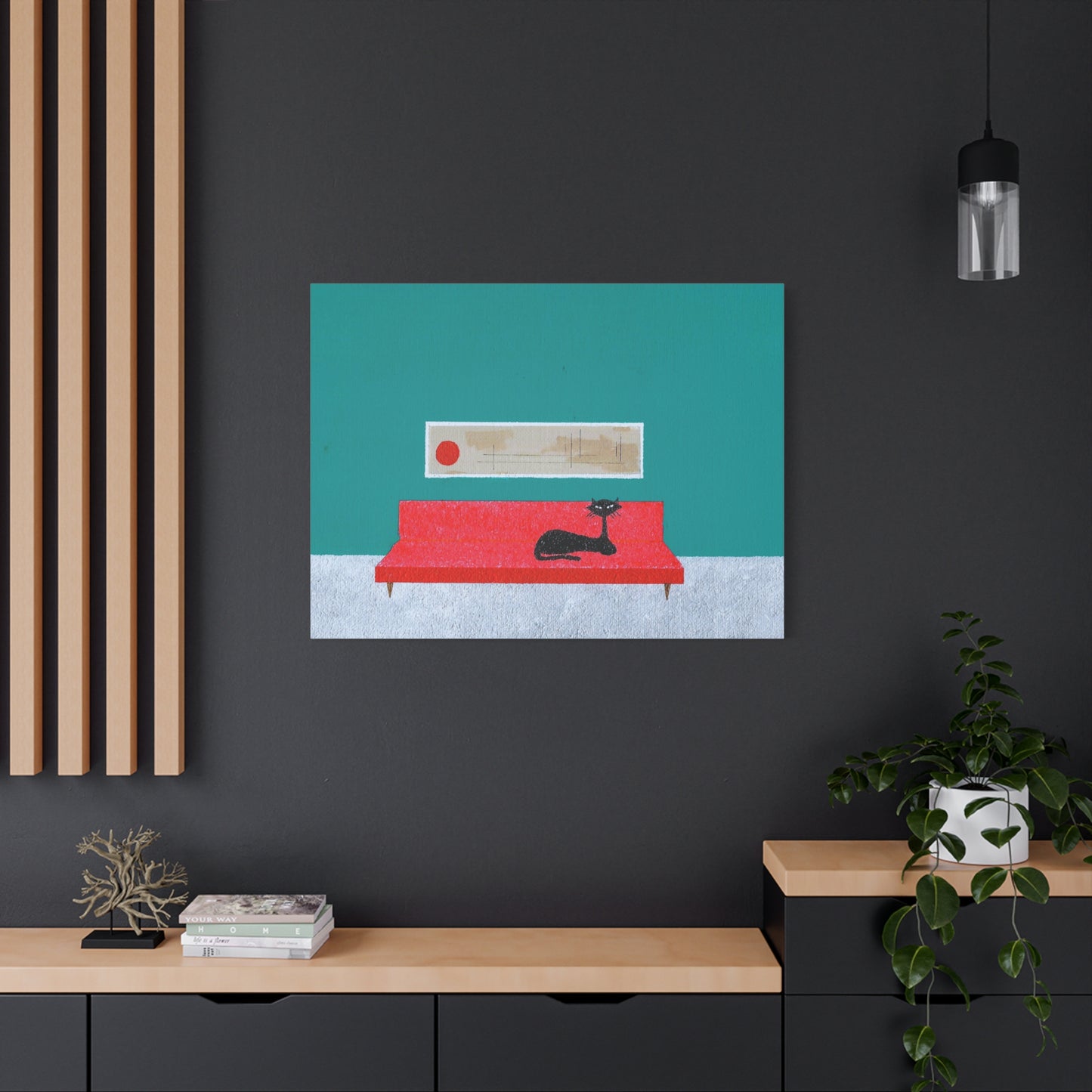 Art Kitty 1 Vintage Inspired Canvas Print