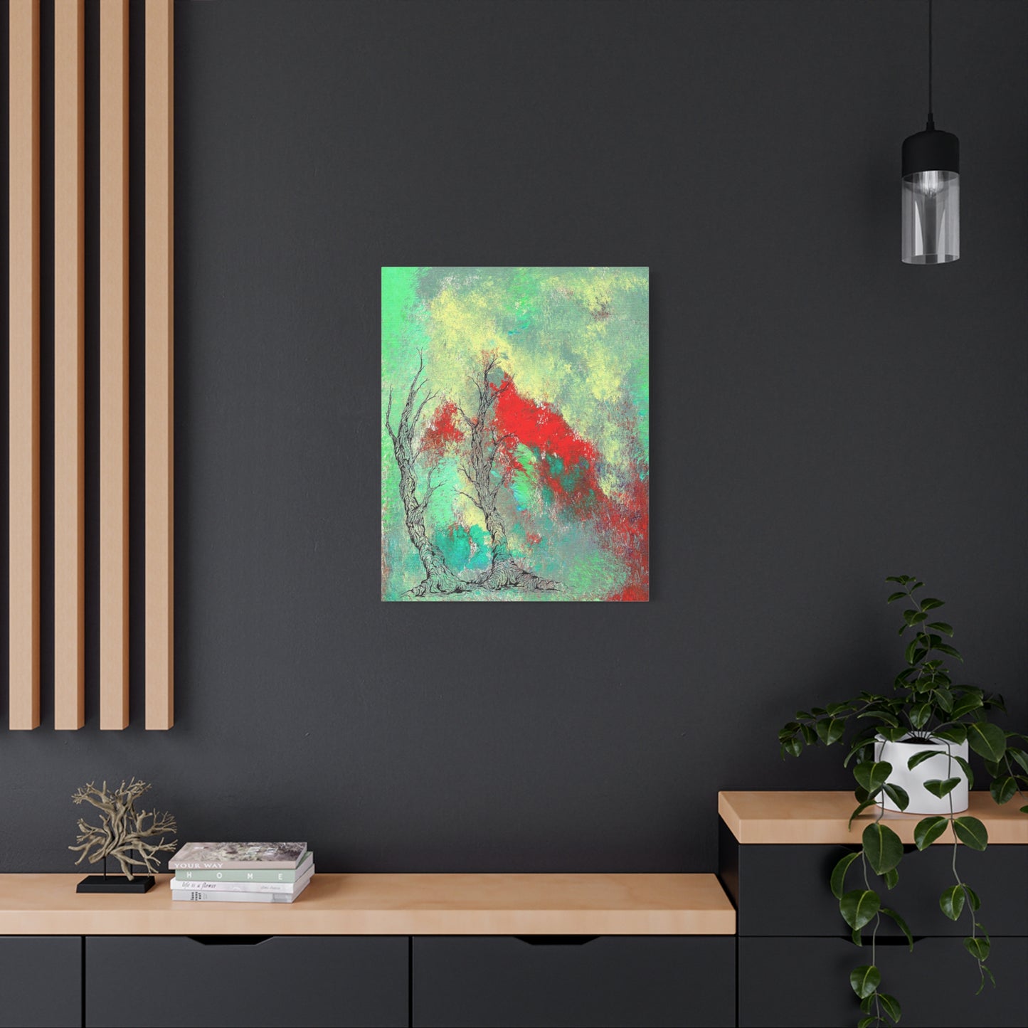 Titled "Retro Done This Way" Abstract On Canvas