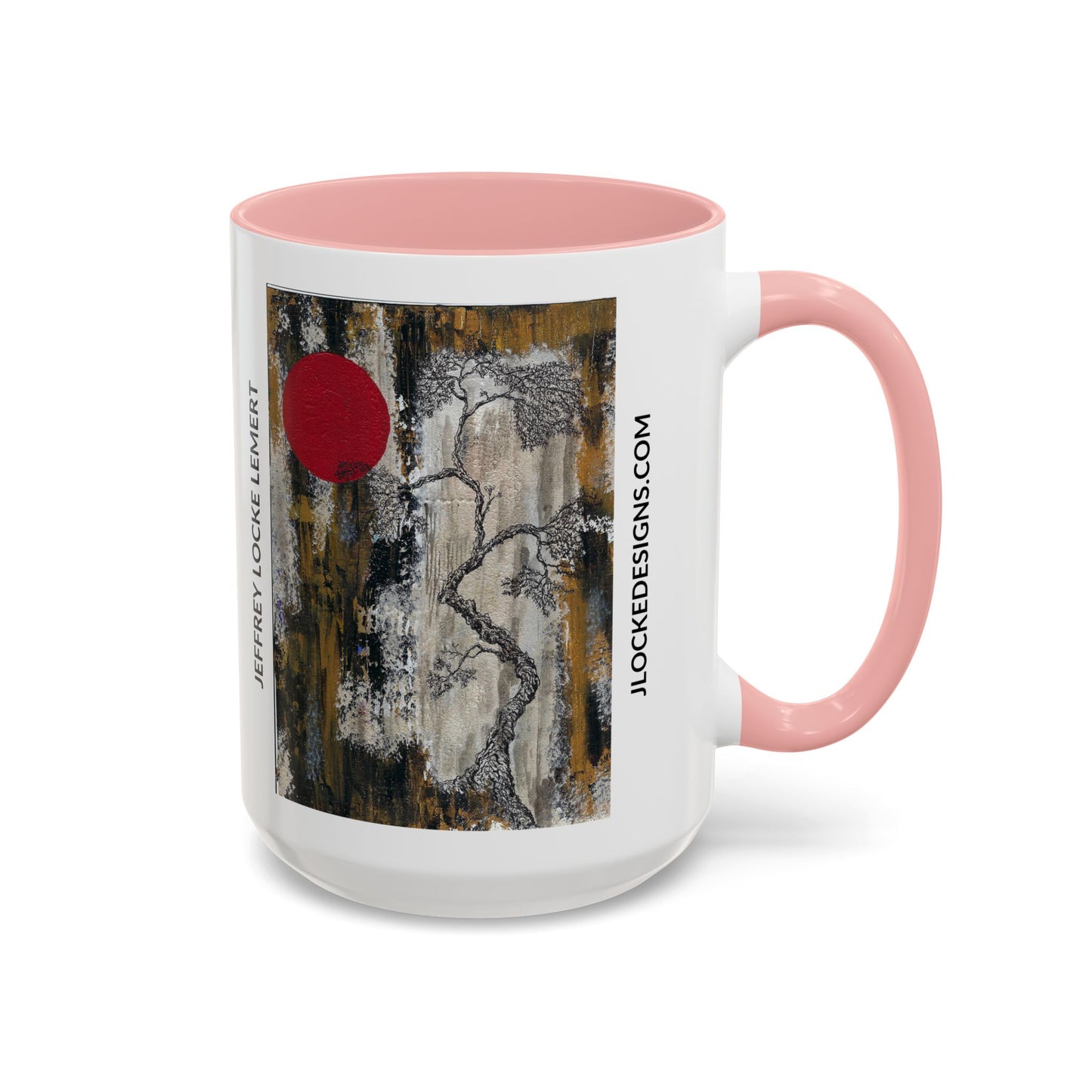 Coffee Mug With Original Art Design When The Red Moon Rises