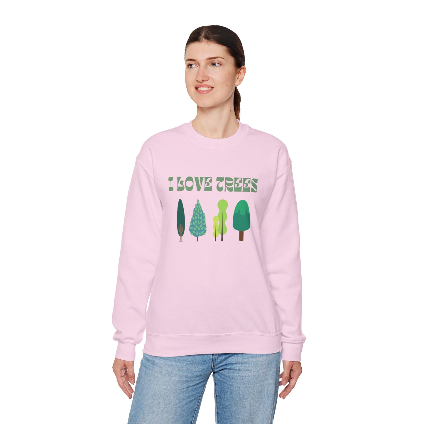I Love Trees Sweatshirt Unisex In Multiple Colors