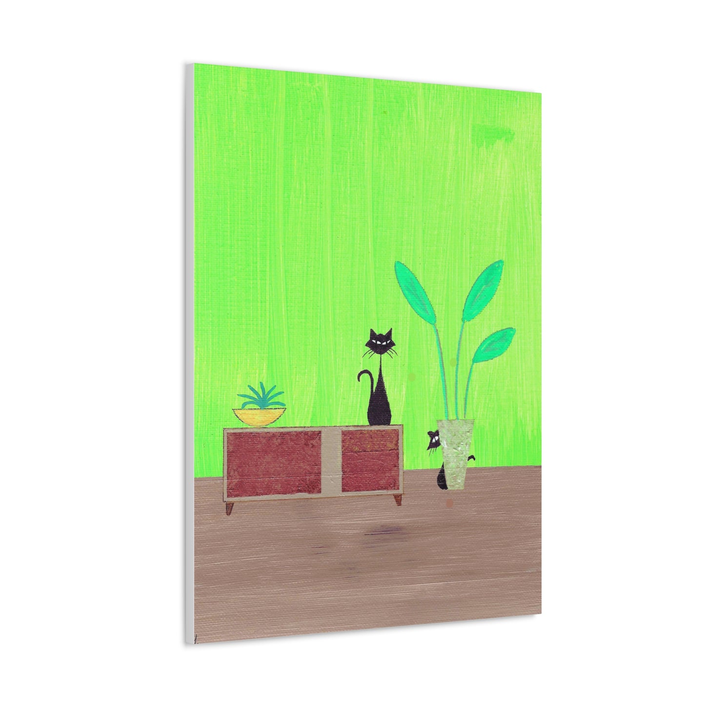 Peek-A-Boo Vintage Inspired Canvas Print