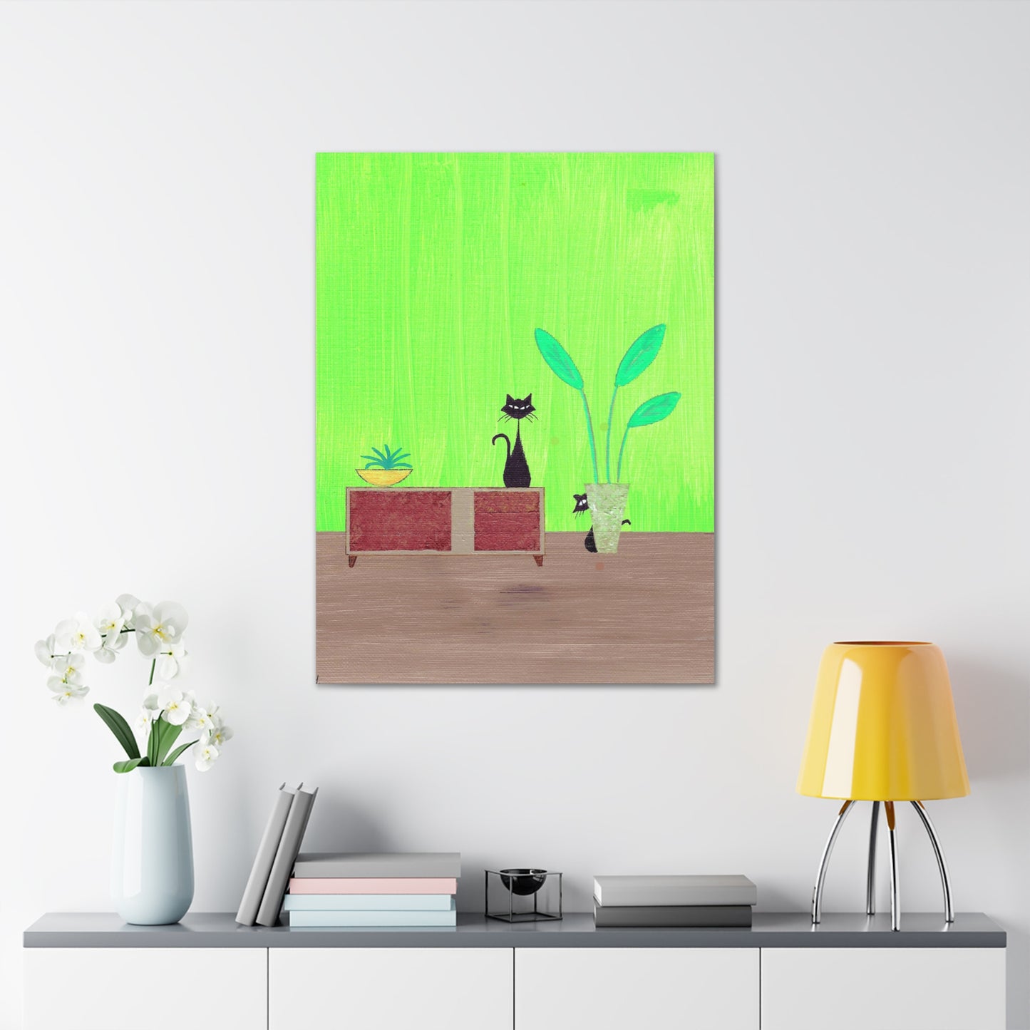 Peek-A-Boo Vintage Inspired Canvas Print