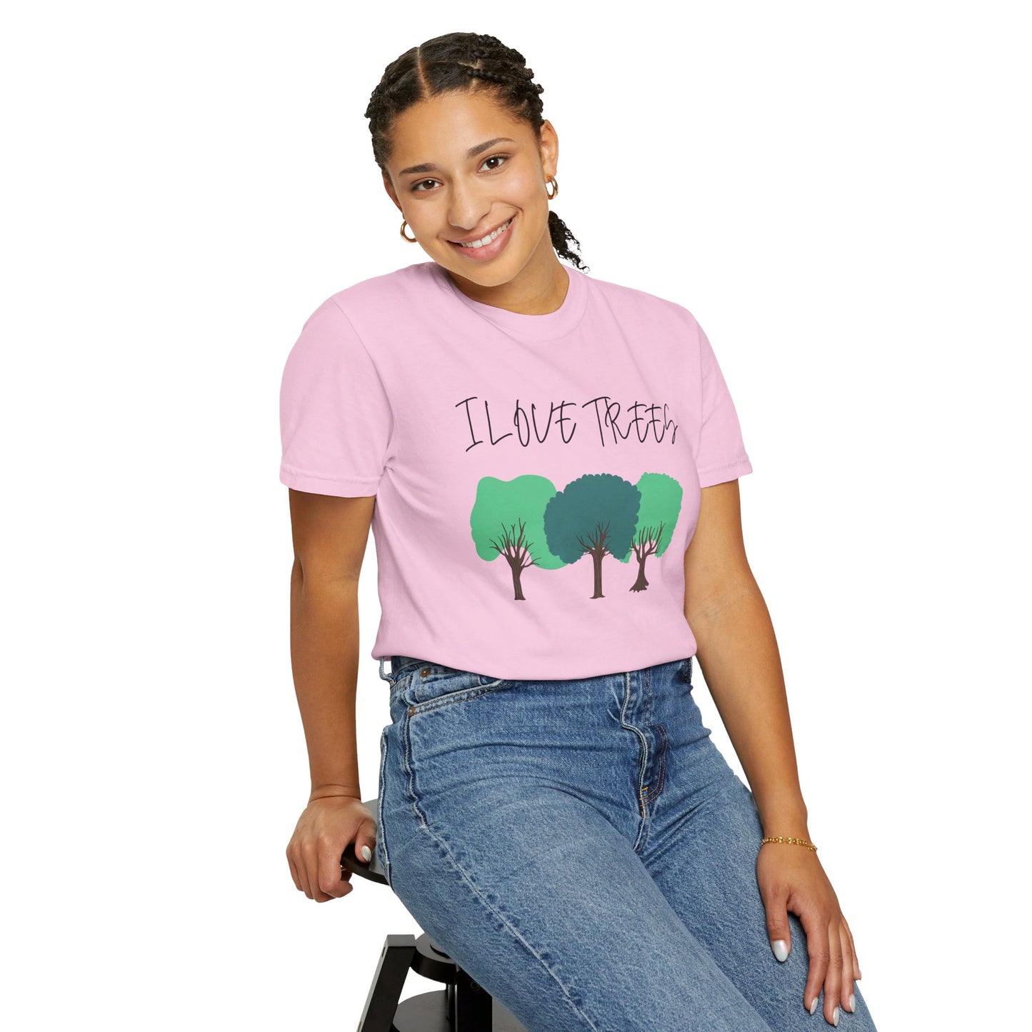 Unisex T-Shirt - I Love Trees Quote, Save the Planet, Earth Day, Environment Clothing