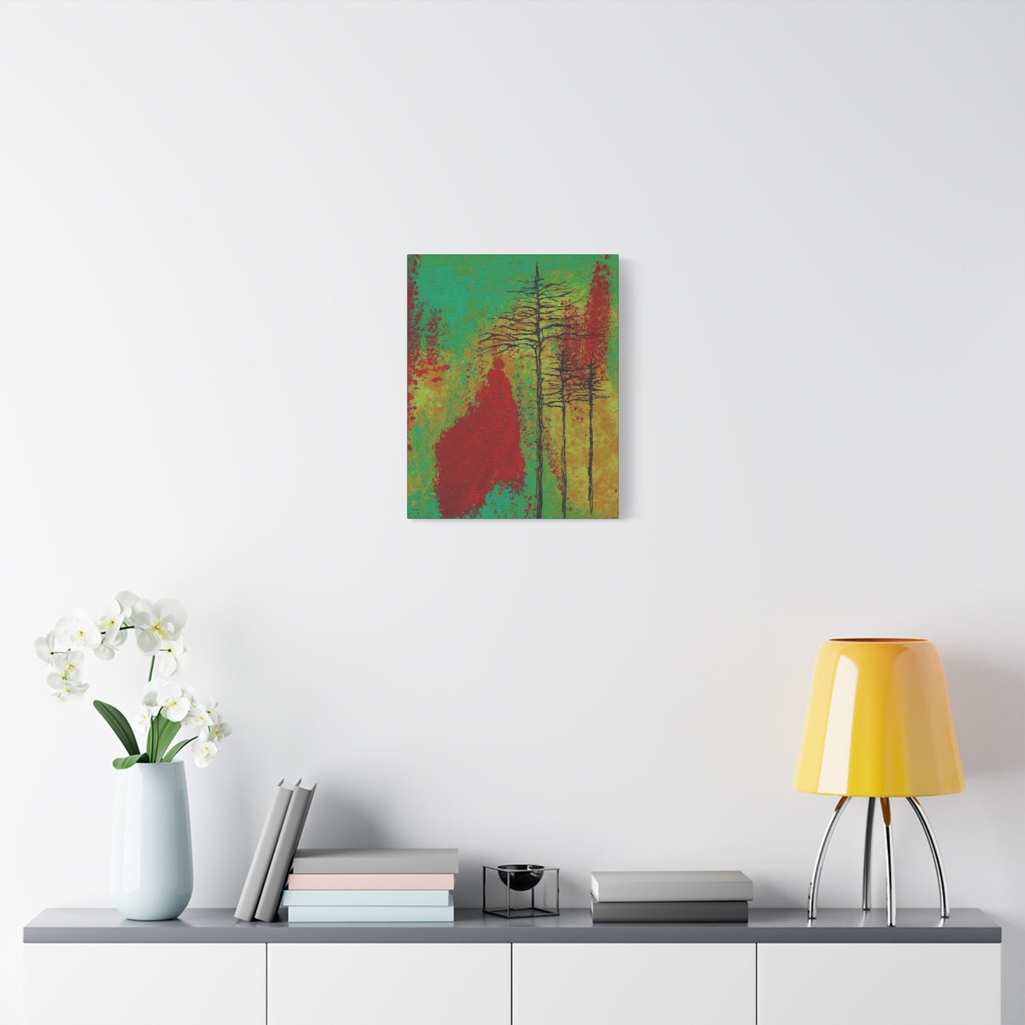 Titled "Density" Acrylic And Ink On Canvas