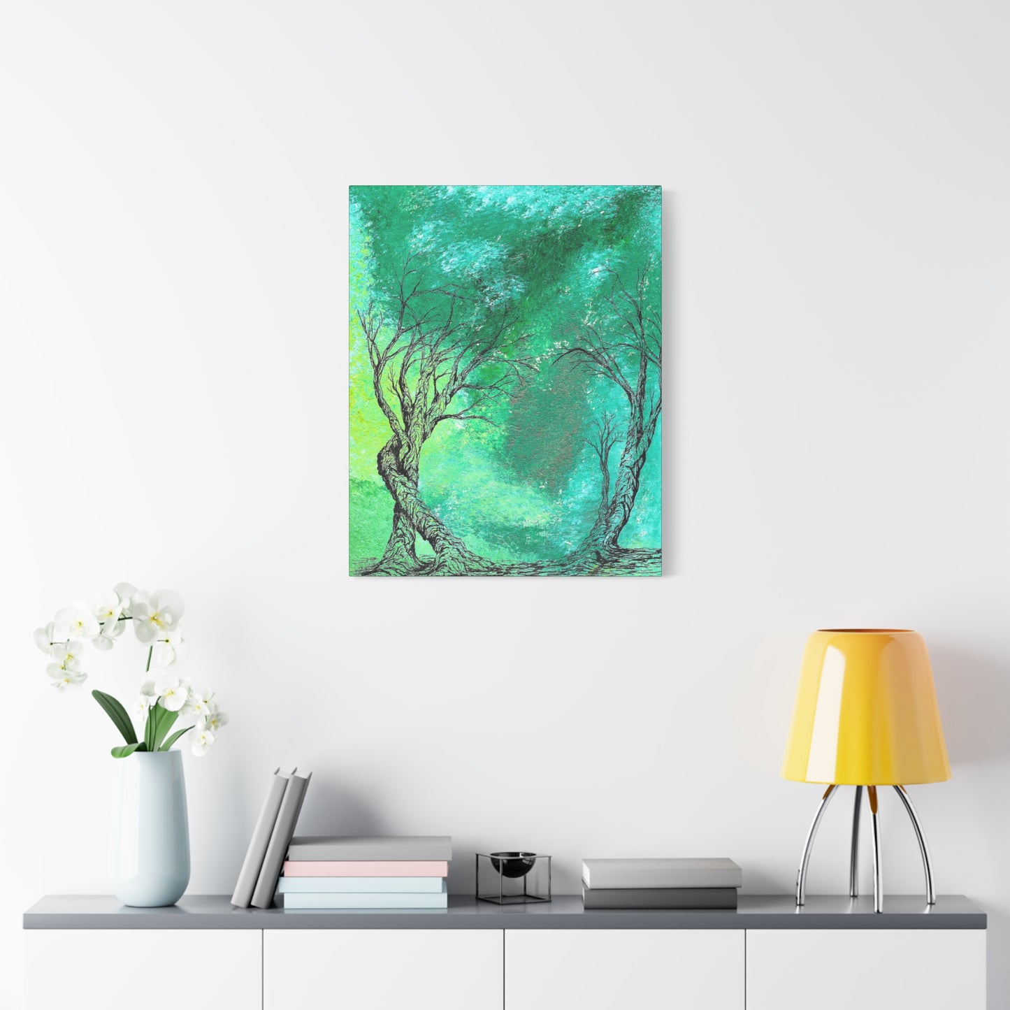 Titled "The Portal" Abstract On Canvas