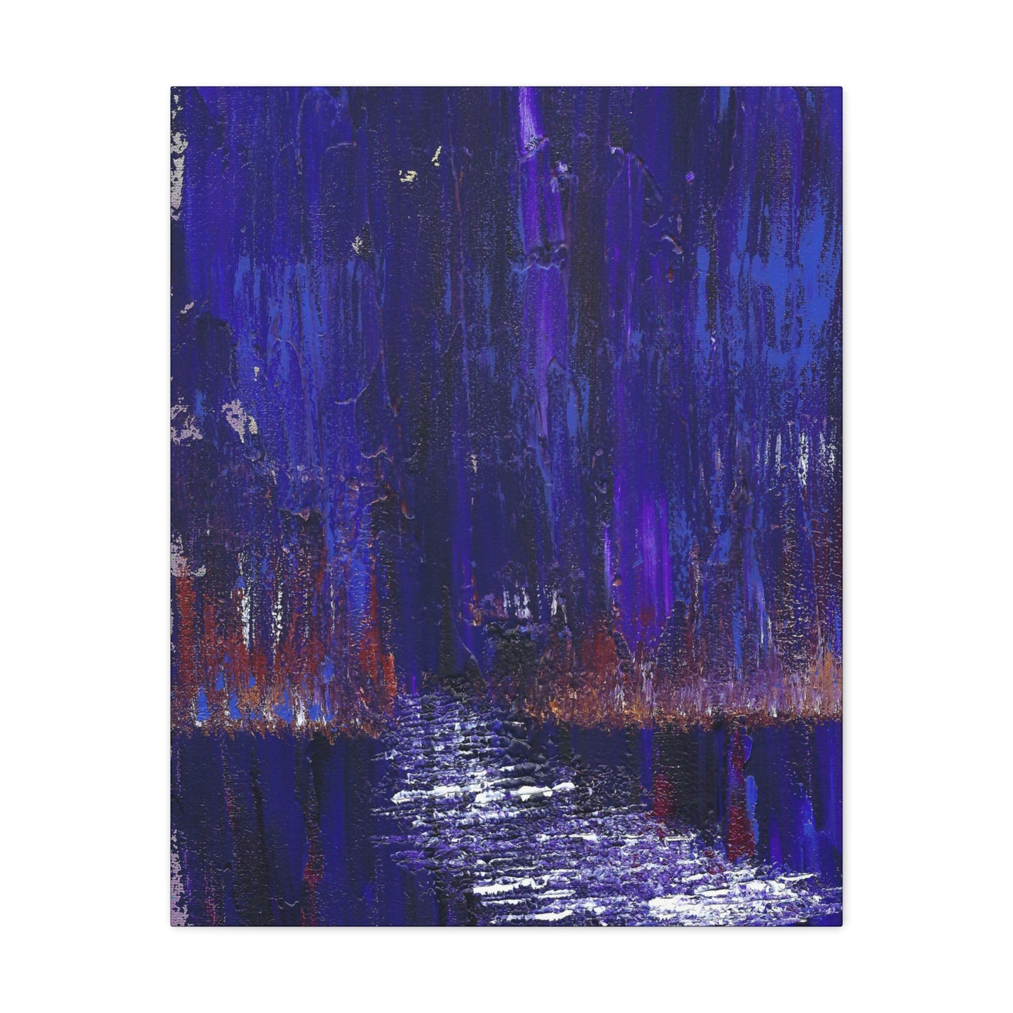 Titled "Walking On Water" Abstract On Canvas