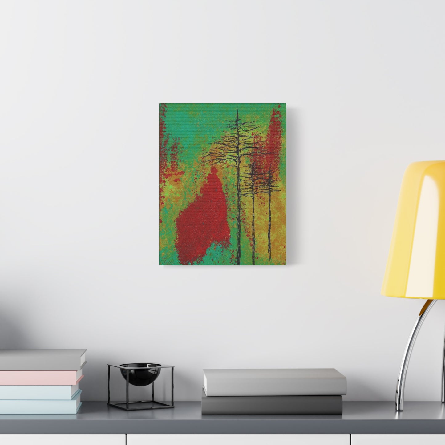Titled "Density" Acrylic And Ink On Canvas