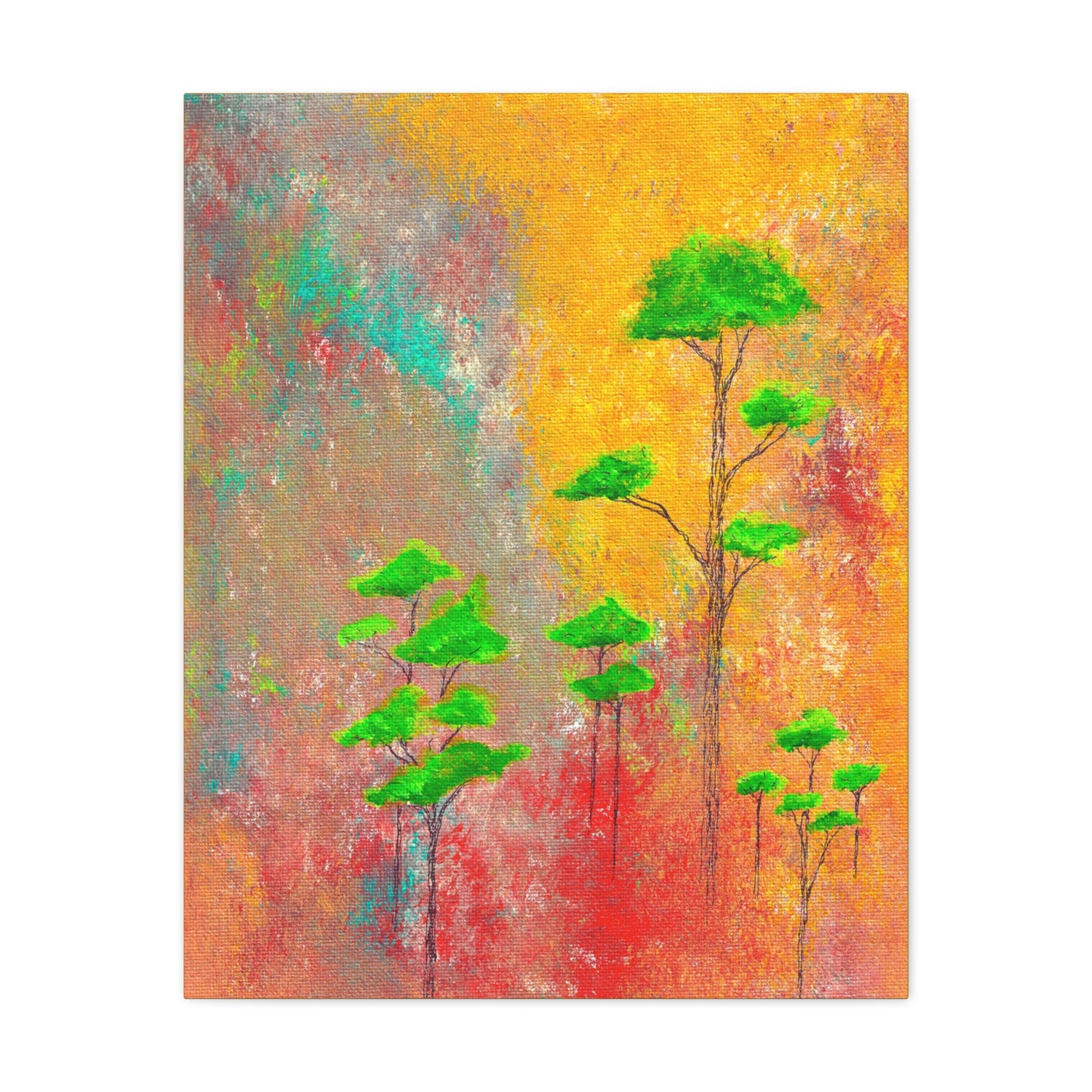 Titled "Afrika" Abstract On Canvas
