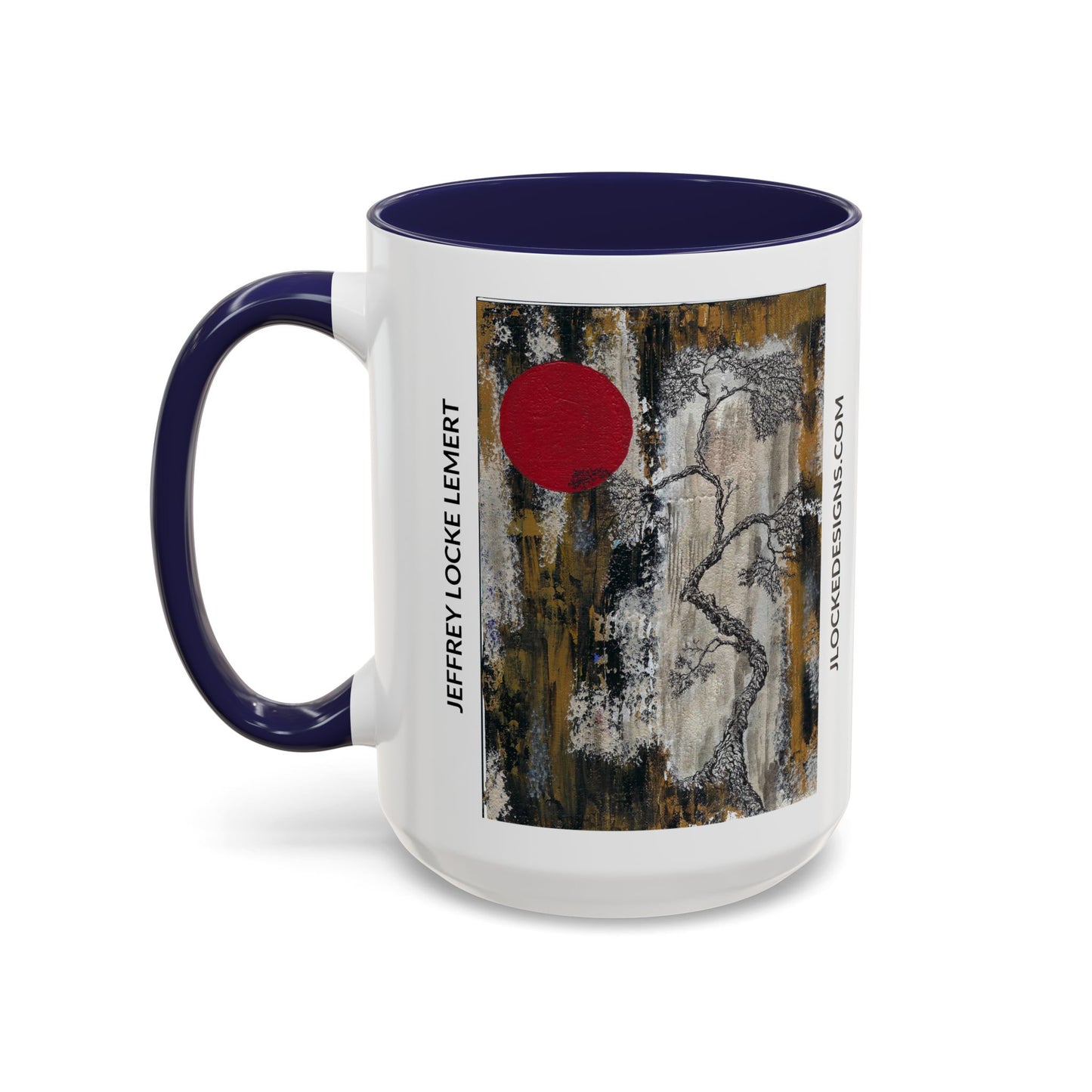 Coffee Mug With Original Art Design When The Red Moon Rises
