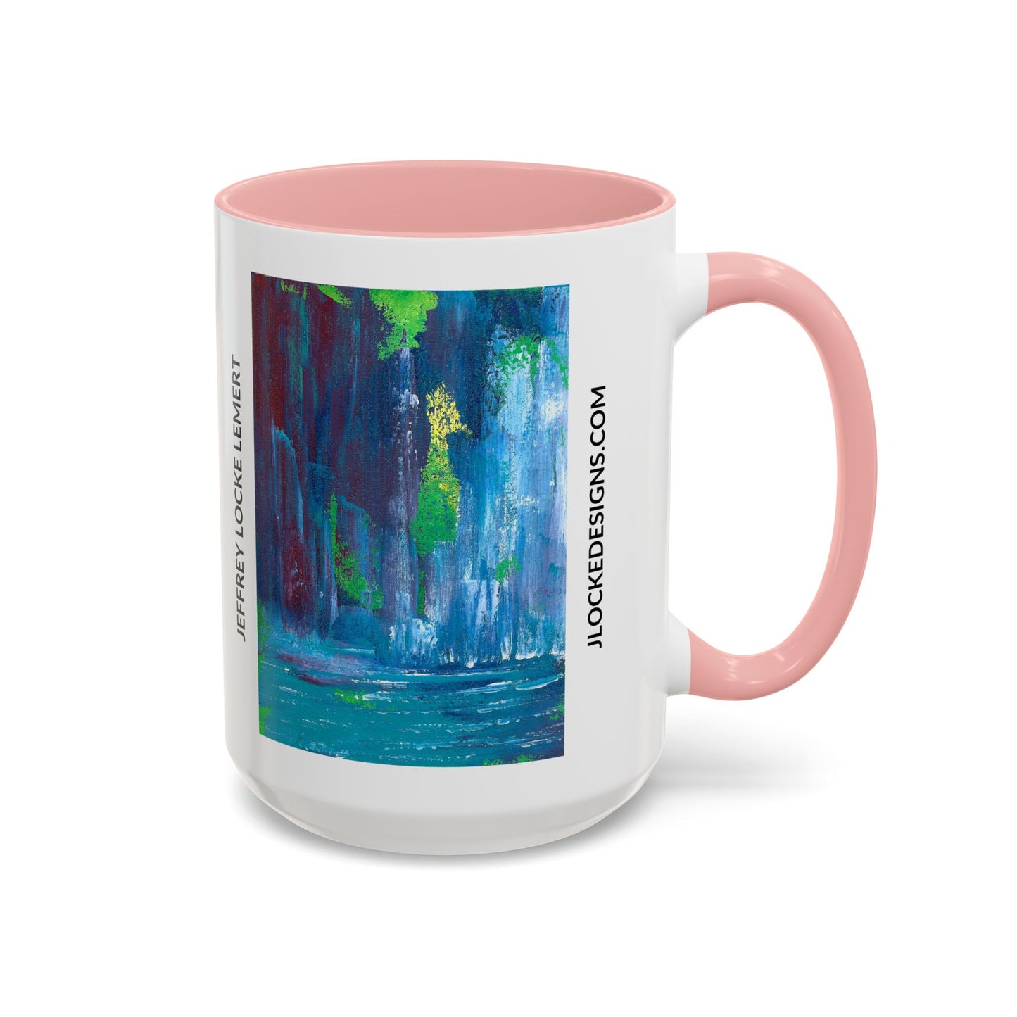 Coffee Mug With Original Art Design Waterfall
