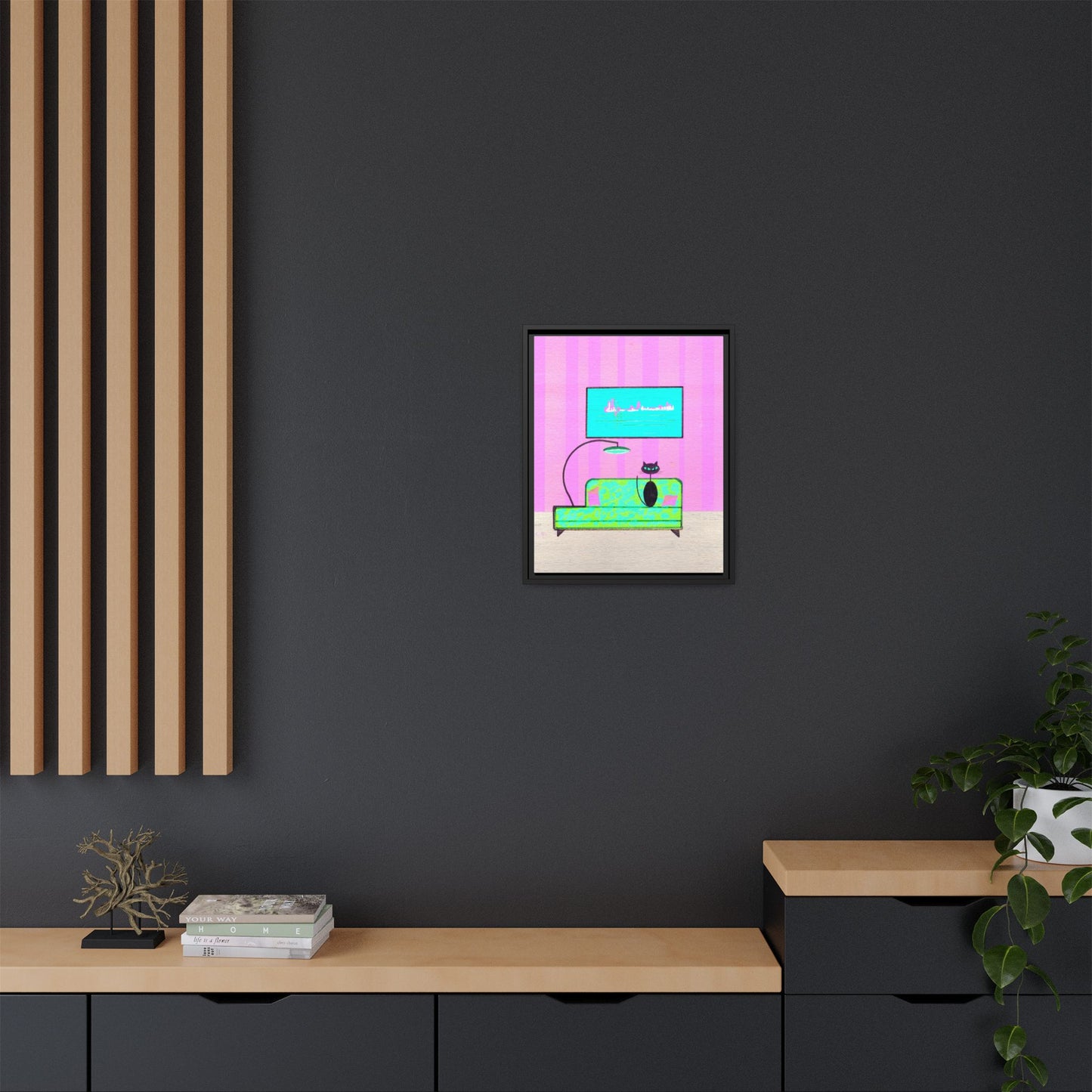 In The Spotlight Vintage Inspired Framed Canvas Print