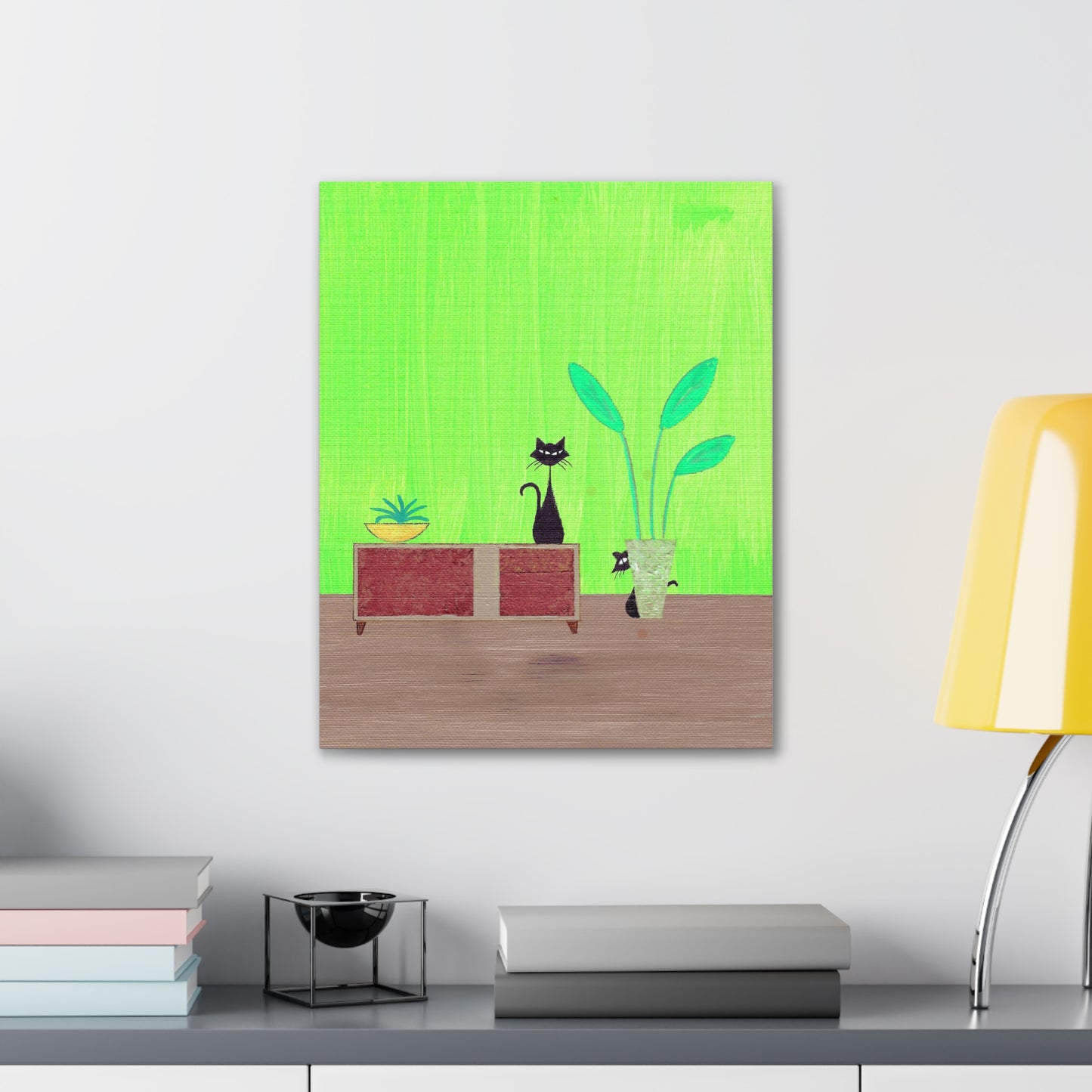 Peek-A-Boo Vintage Inspired Canvas Print