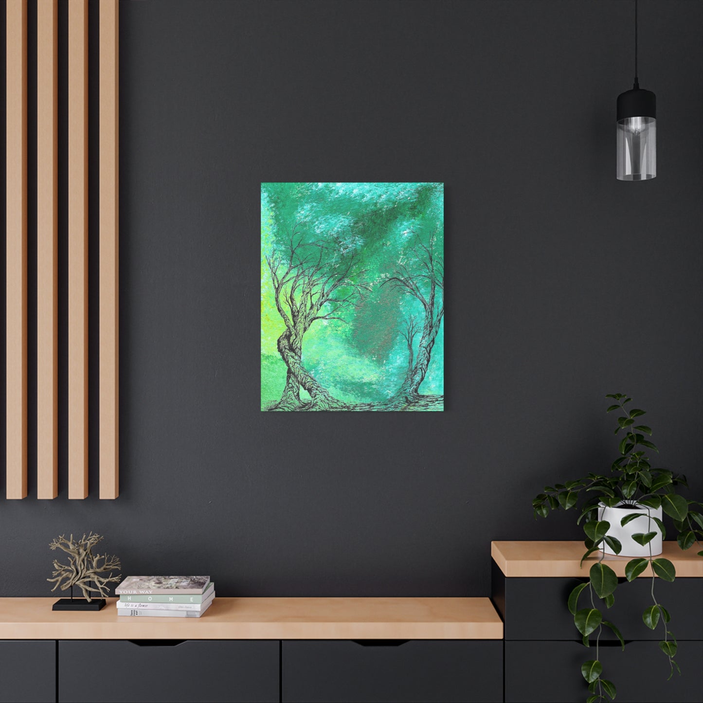 Titled "The Portal" Abstract On Canvas