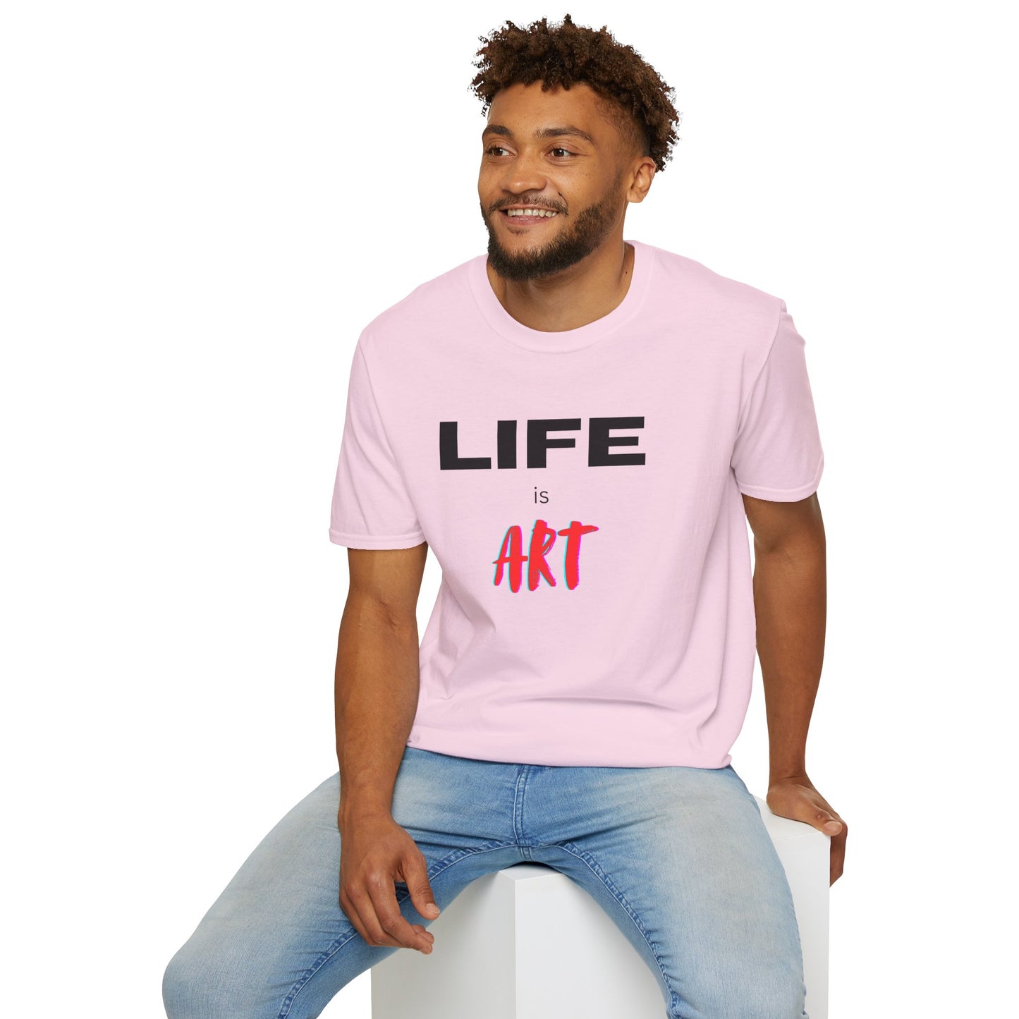 Graphic T-Shirt - Life Is Art Saying