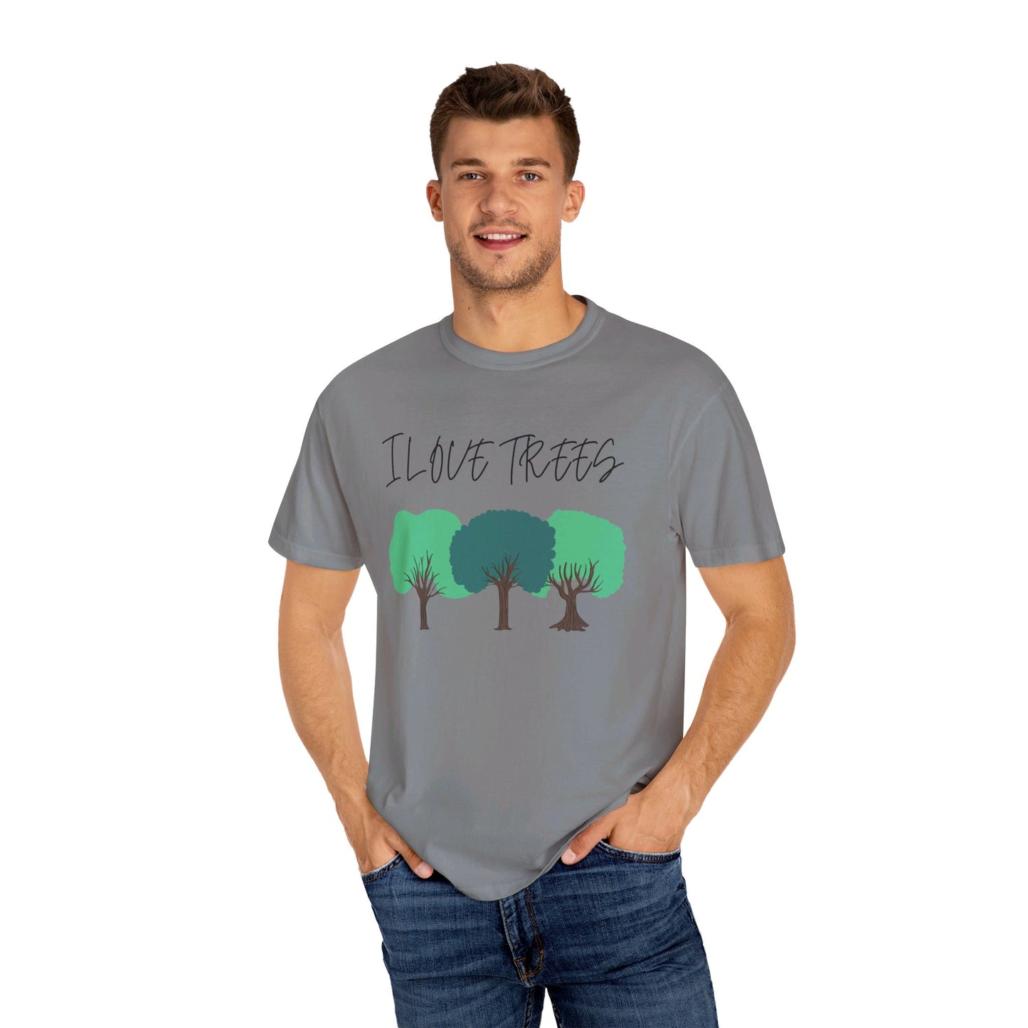 Unisex T-Shirt - I Love Trees Quote, Save the Planet, Earth Day, Environment Clothing