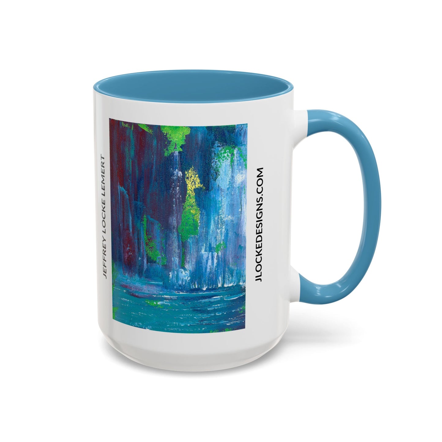 Coffee Mug With Original Art Design Waterfall