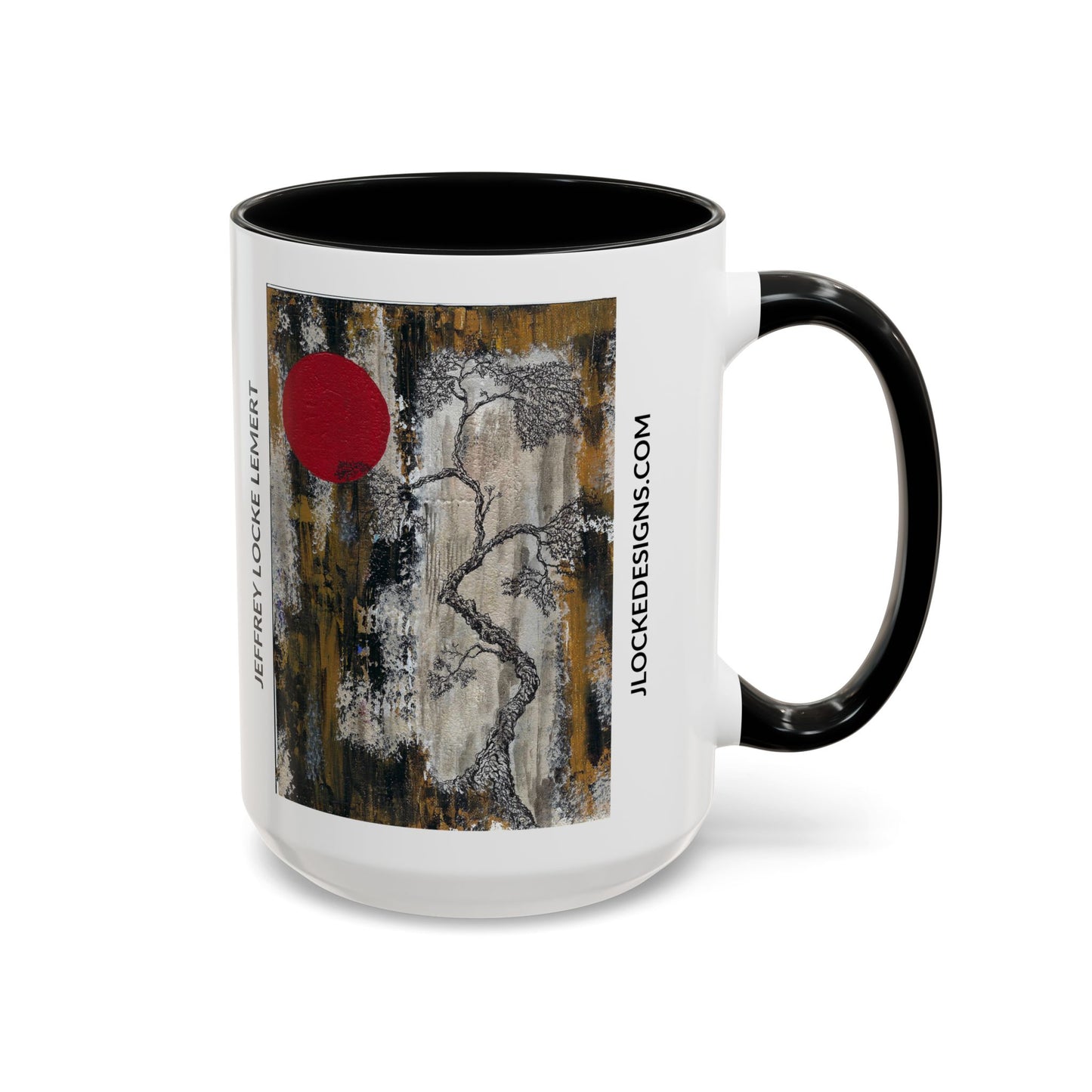 Coffee Mug With Original Art Design When The Red Moon Rises