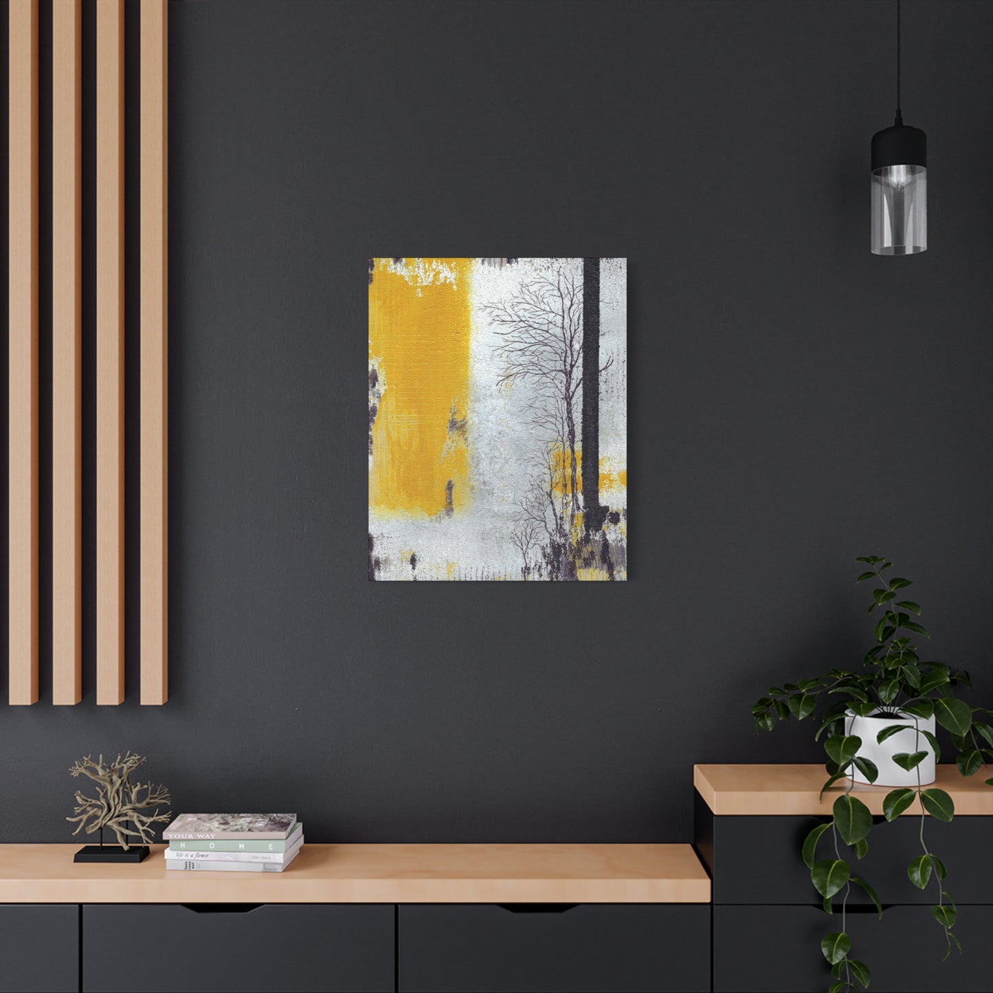 Titled "When The Sun Rises" Abstract On Canvas