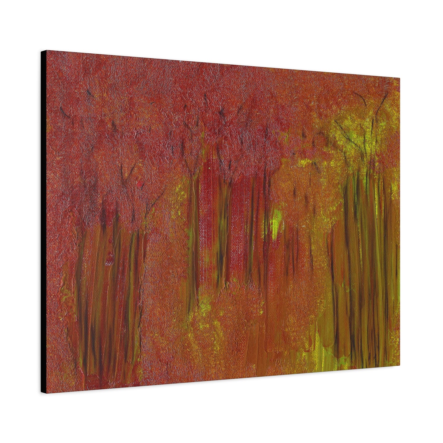 Titled "The Whispering Forest" Abstract On Canvas