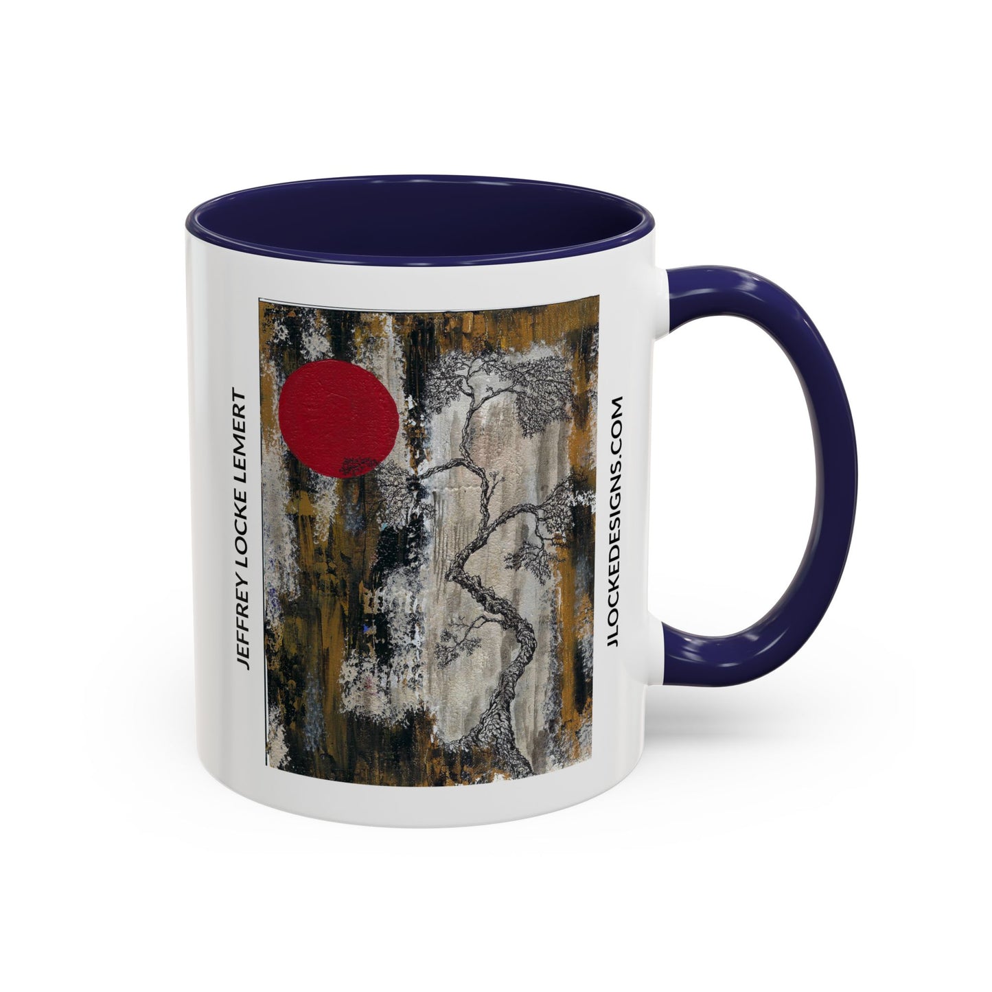 Coffee Mug With Original Art Design When The Red Moon Rises