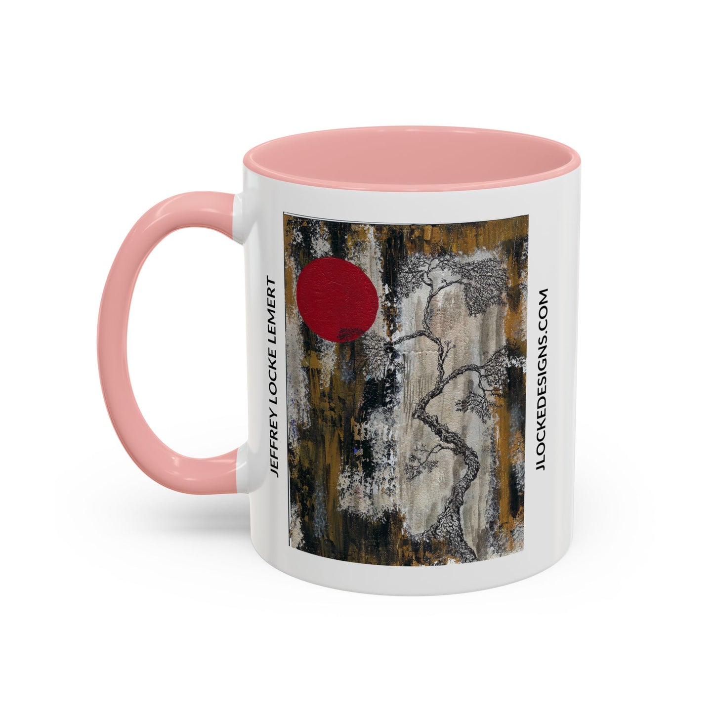 Coffee Mug With Original Art Design When The Red Moon Rises