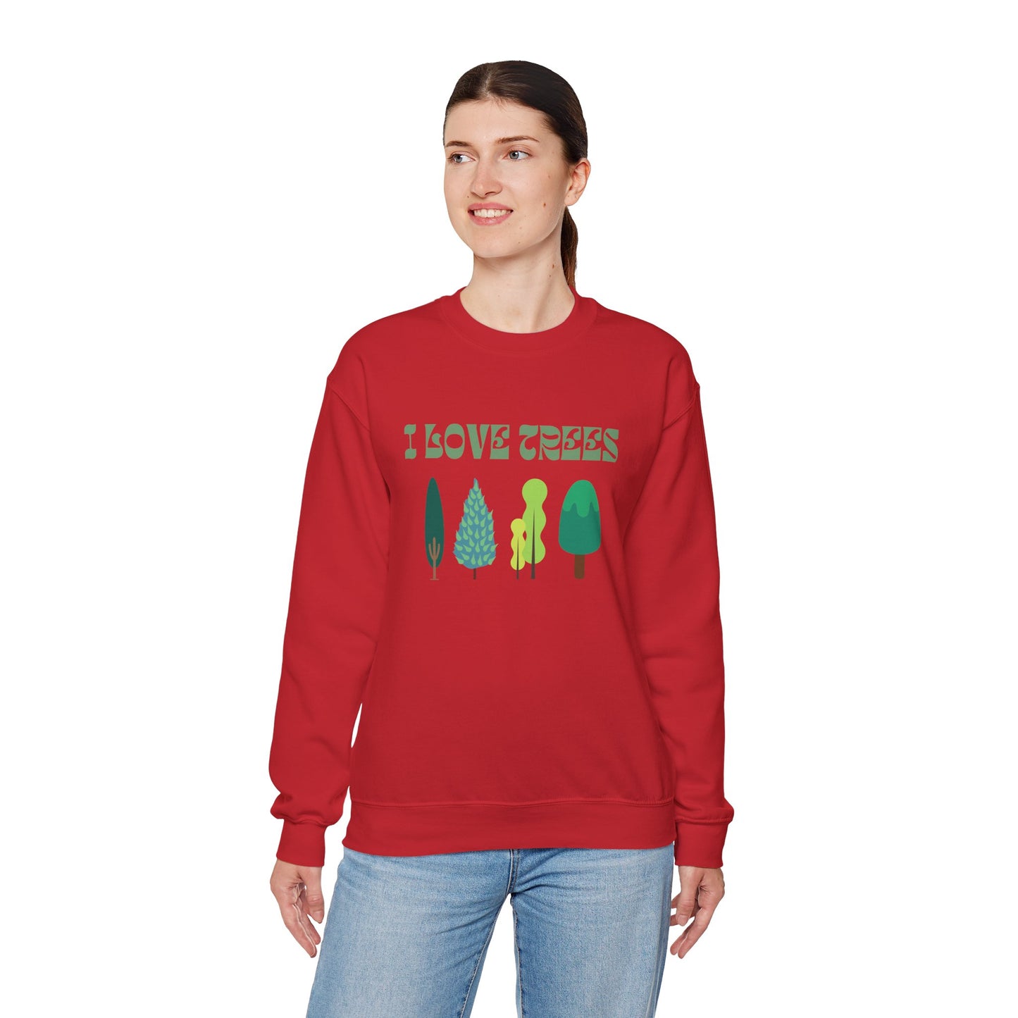 I Love Trees Sweatshirt Unisex In Multiple Colors
