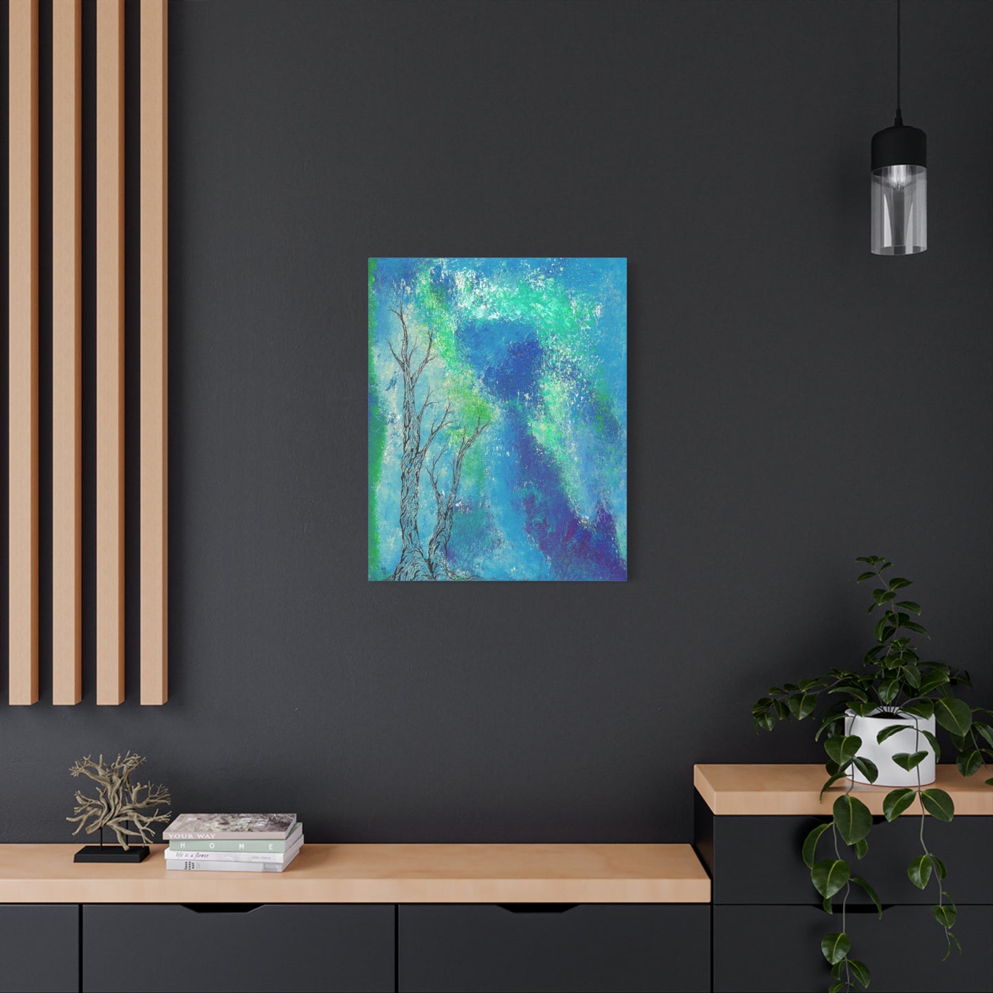 Titled "Into The Unknown" Abstract On Canvas
