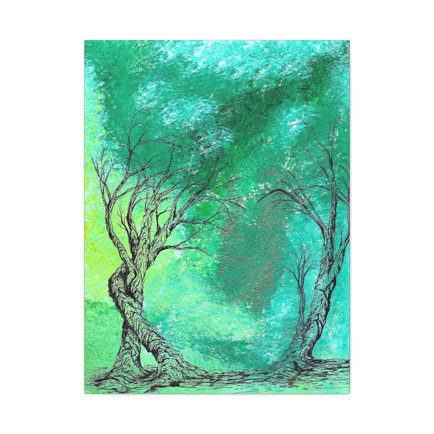Titled "The Portal" Abstract On Canvas