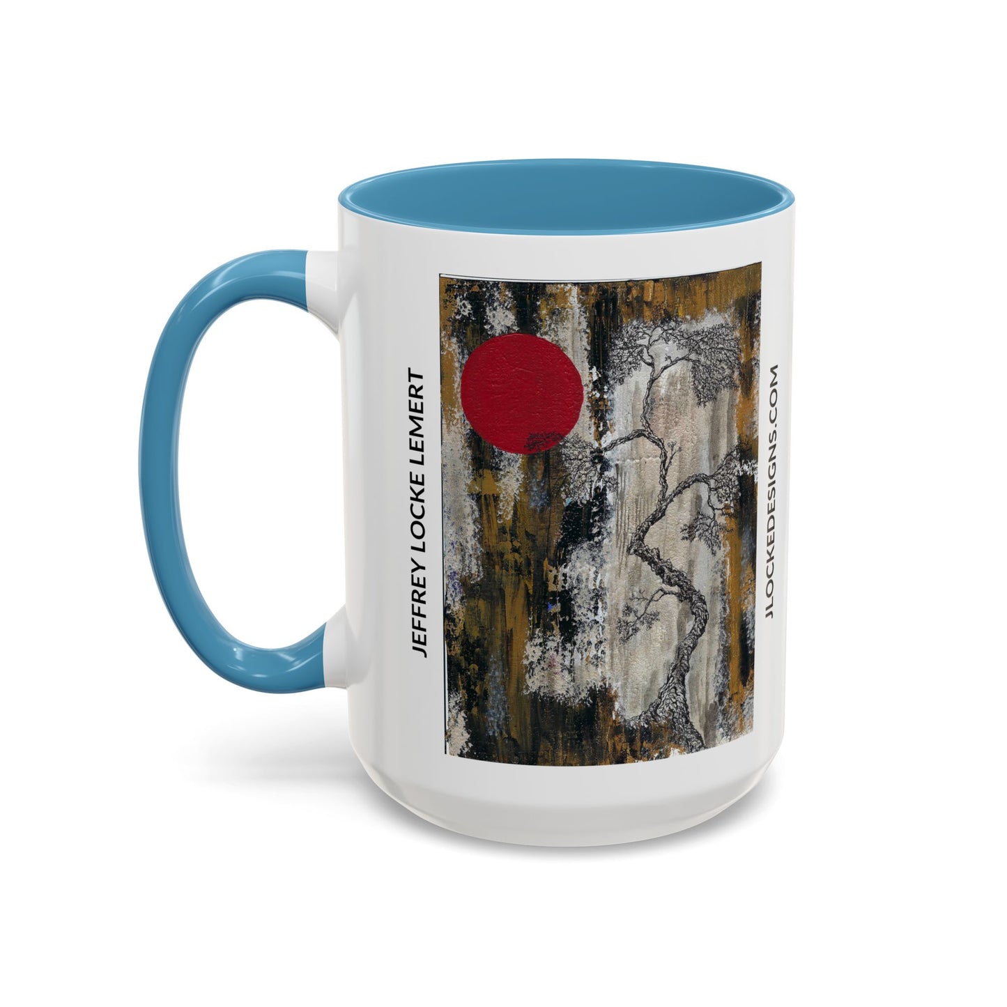 Coffee Mug With Original Art Design When The Red Moon Rises