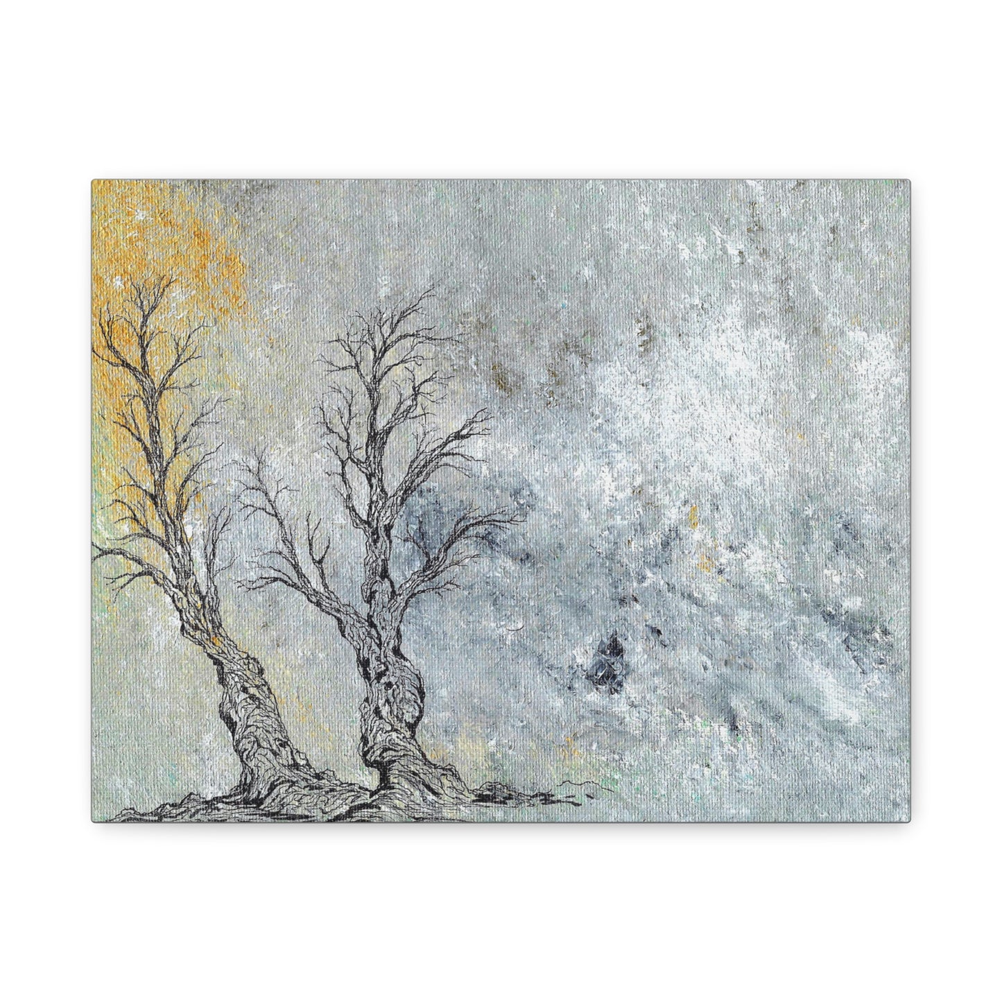 Titled "Trees In The Forest Of Life" Abstract On Canvas