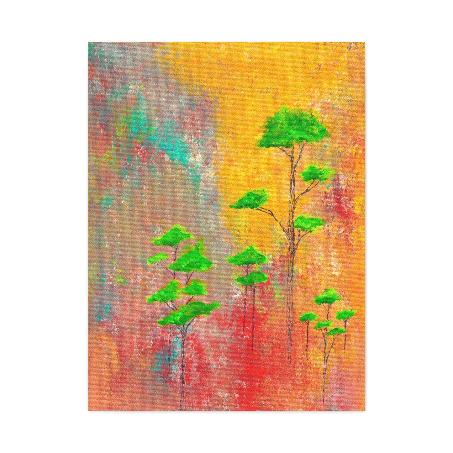 Titled "Afrika" Abstract On Canvas