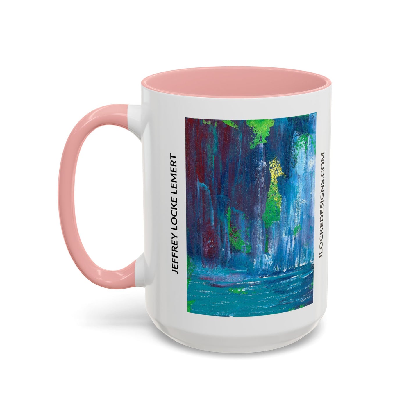 Coffee Mug With Original Art Design Waterfall