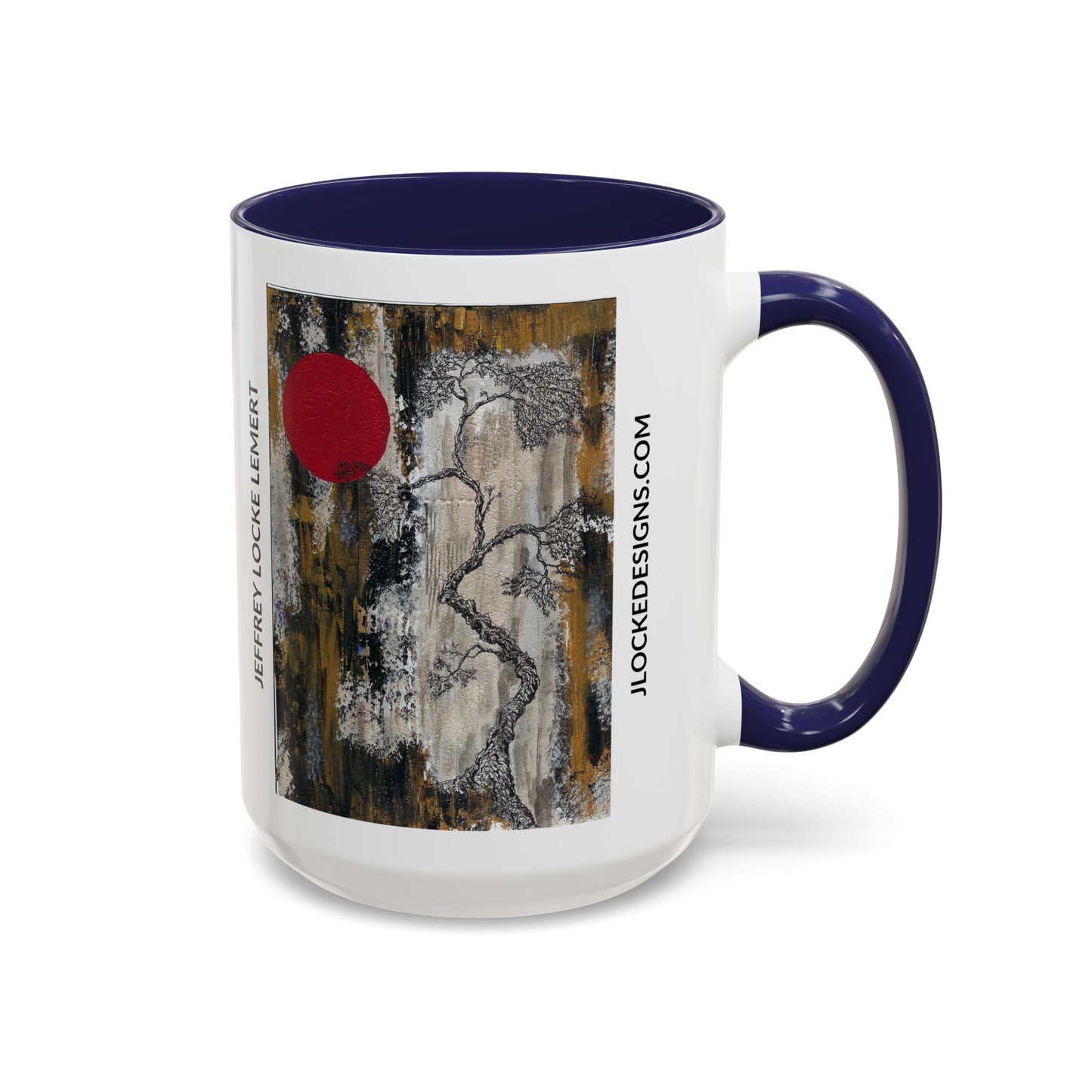 Coffee Mug With Original Art Design When The Red Moon Rises