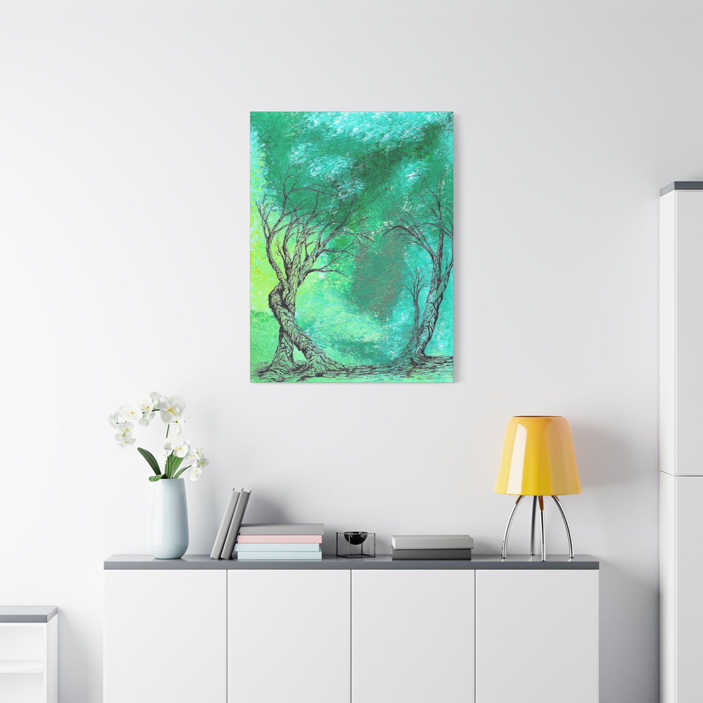 Titled "The Portal" Abstract On Canvas