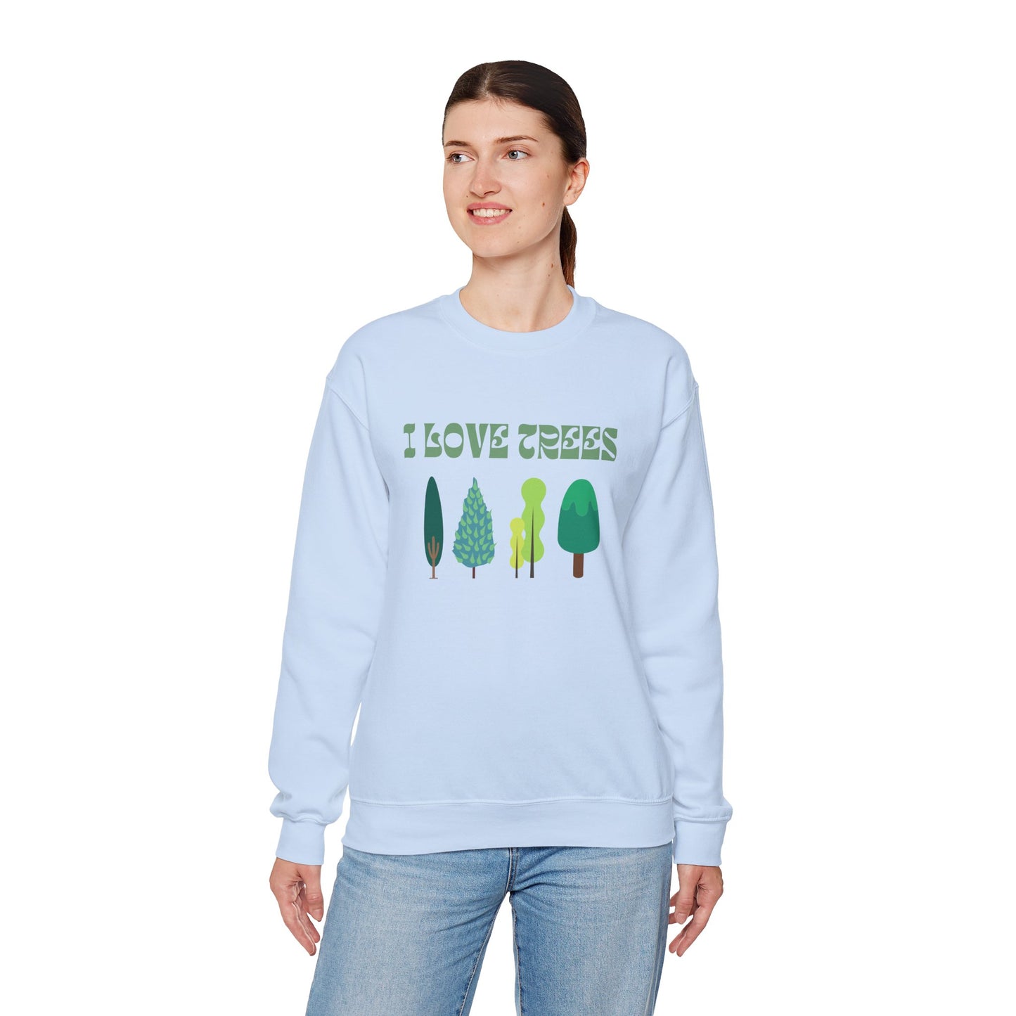 I Love Trees Sweatshirt Unisex In Multiple Colors