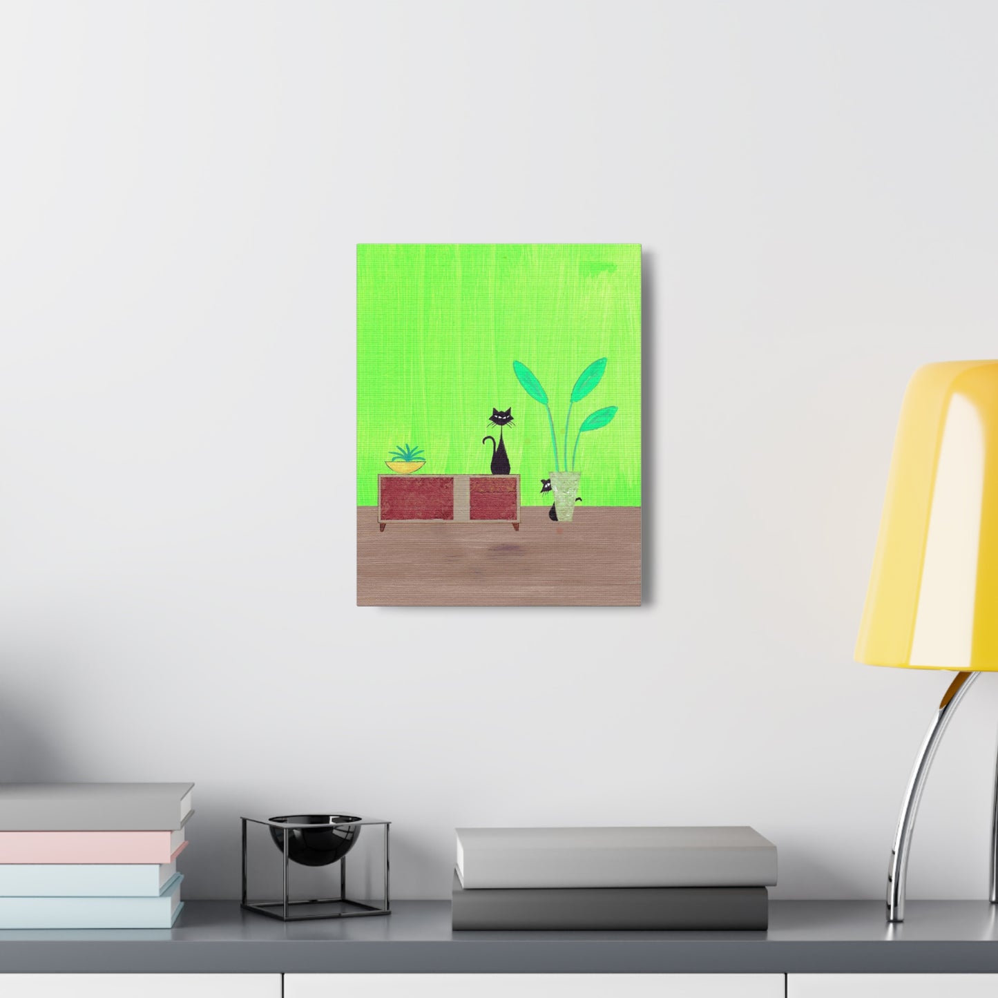 Peek-A-Boo Vintage Inspired Canvas Print