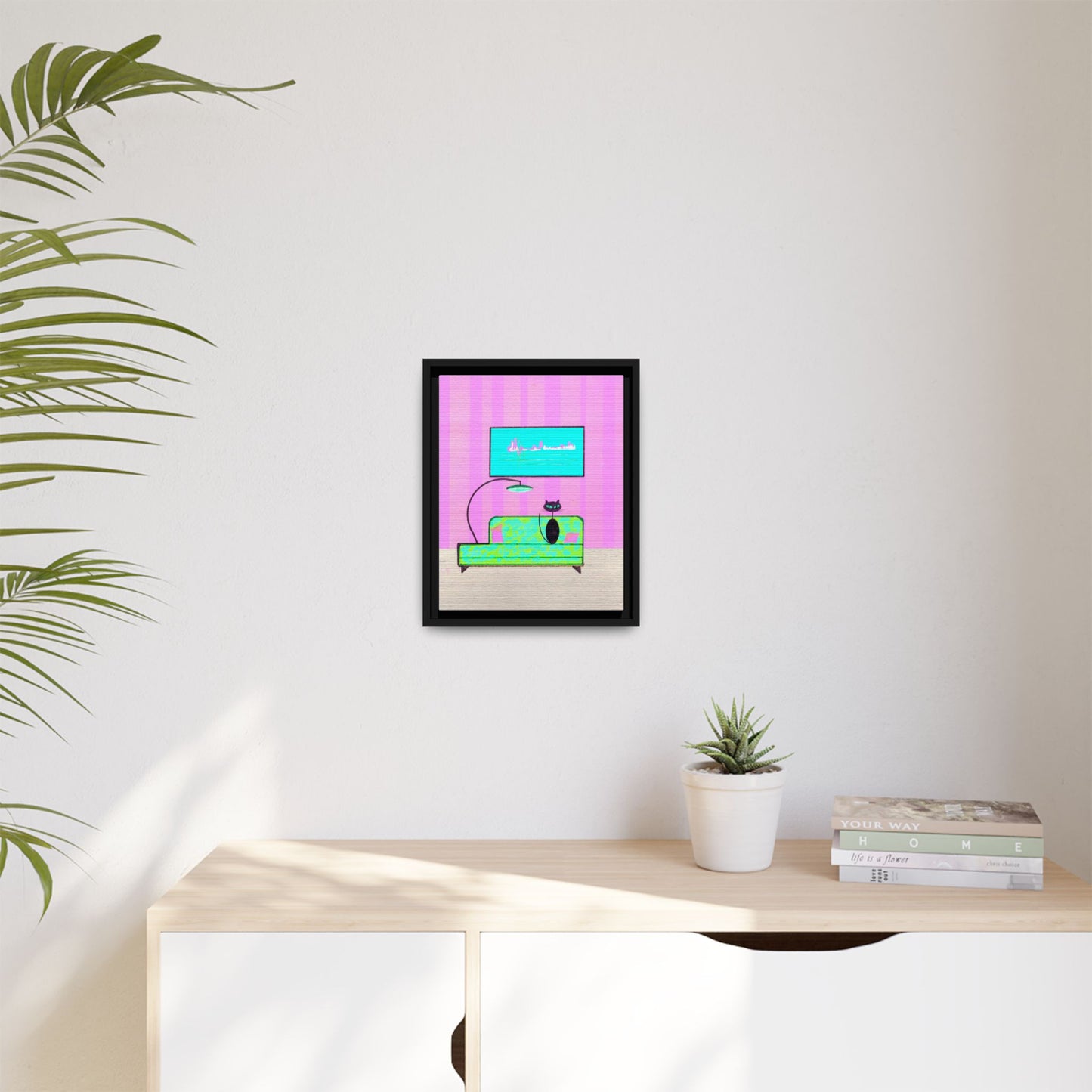 In The Spotlight Vintage Inspired Framed Canvas Print