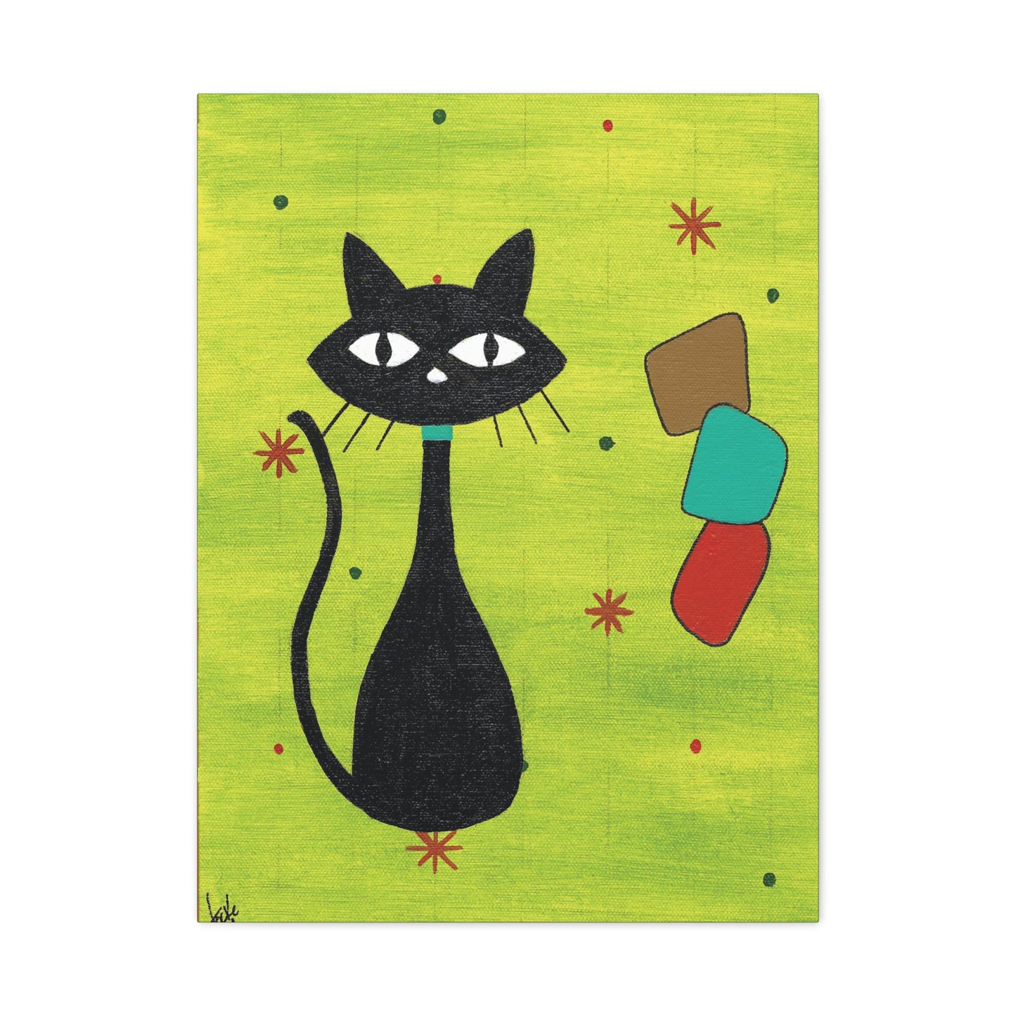 Titled "Play Time" Vintage Inspired Fun Piece On Canvas