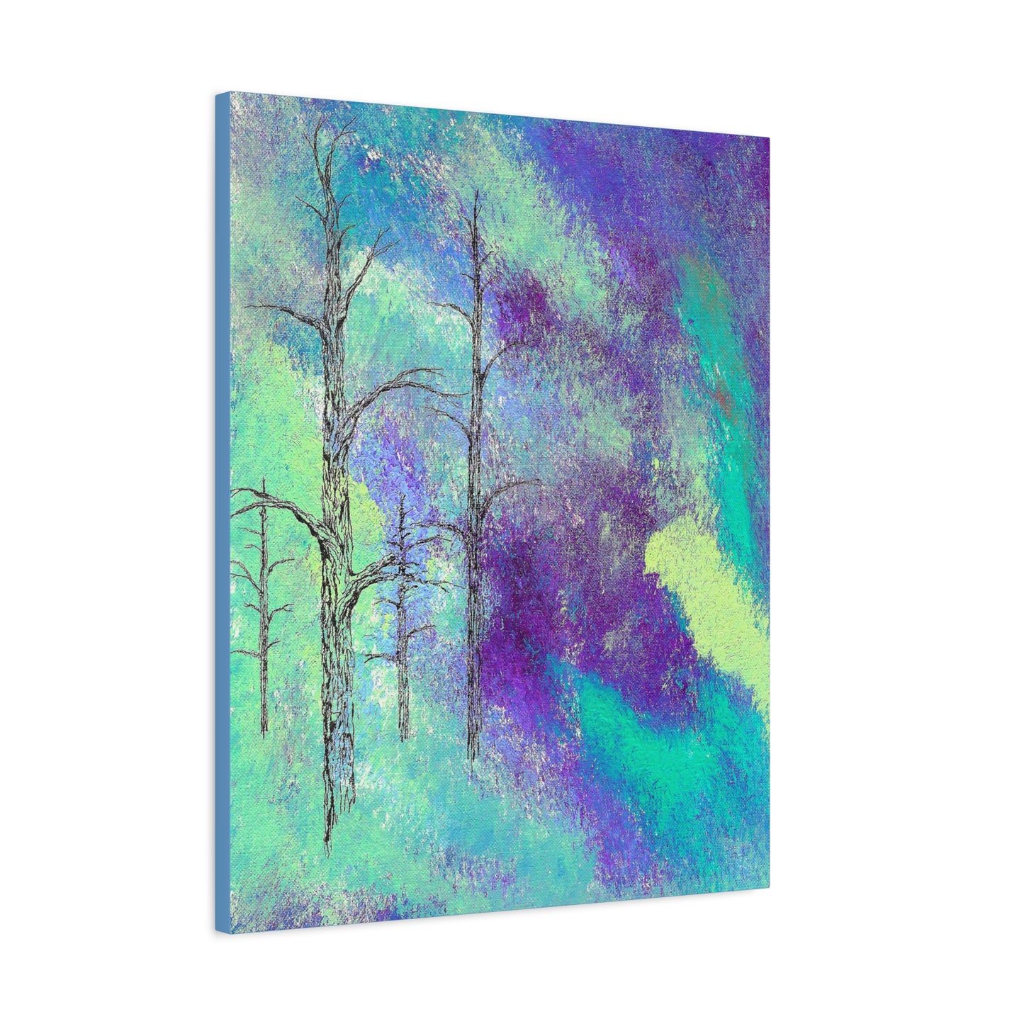 Titled "The Watchers" Abstract On Canvas