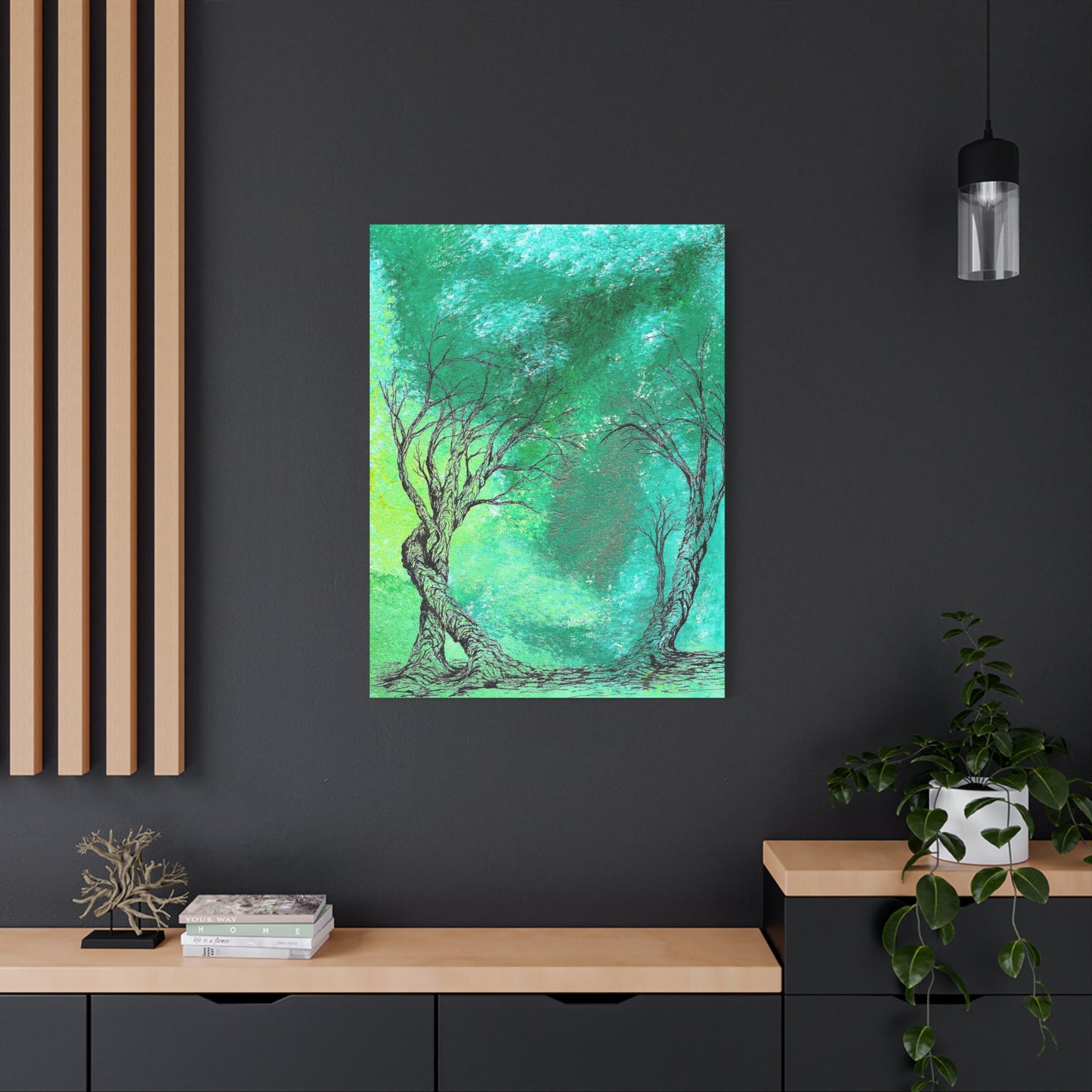 Titled "The Portal" Abstract On Canvas