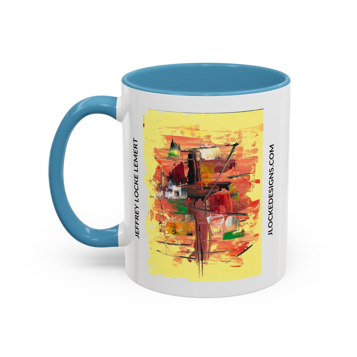 Coffee Mug With Original Art Design In The Harbor